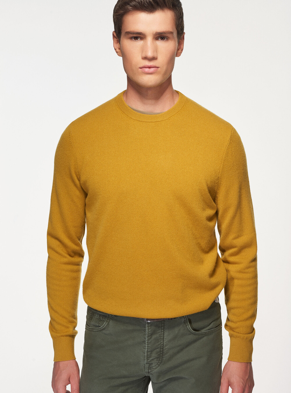 Pure cashmere crewneck sweater