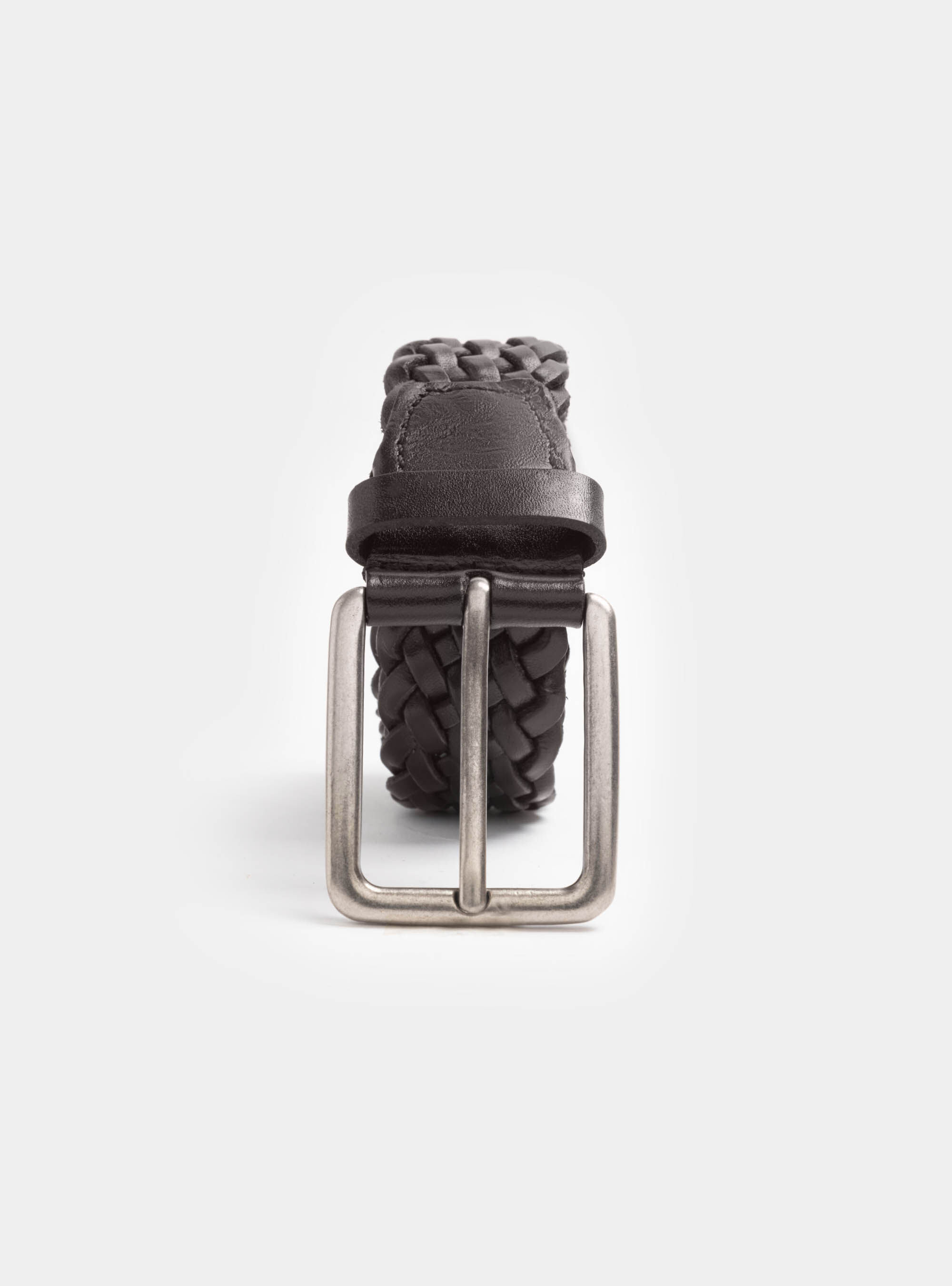 Woven leather belt | Gutteridge | Men's Belts