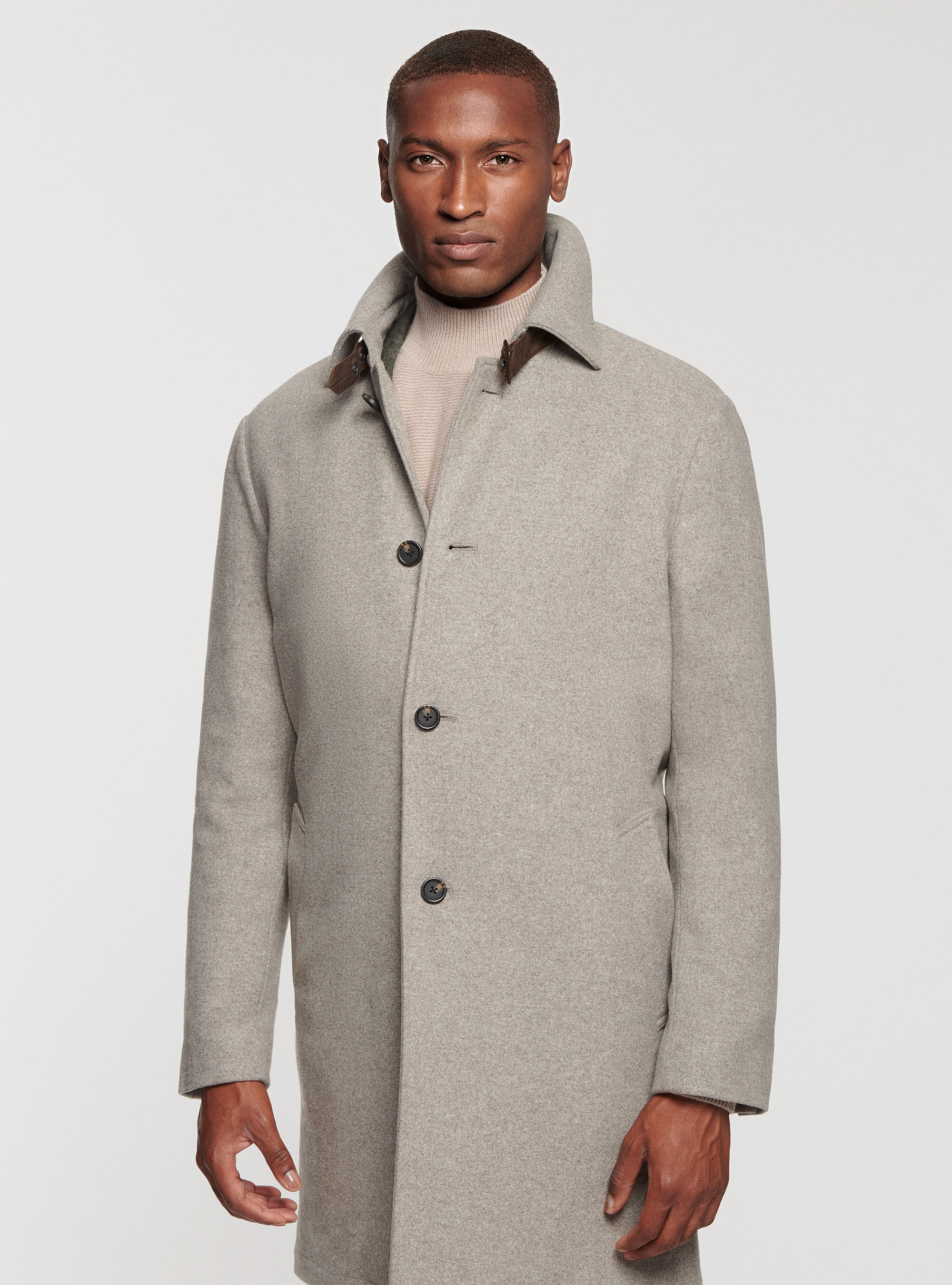 Wool blend coat