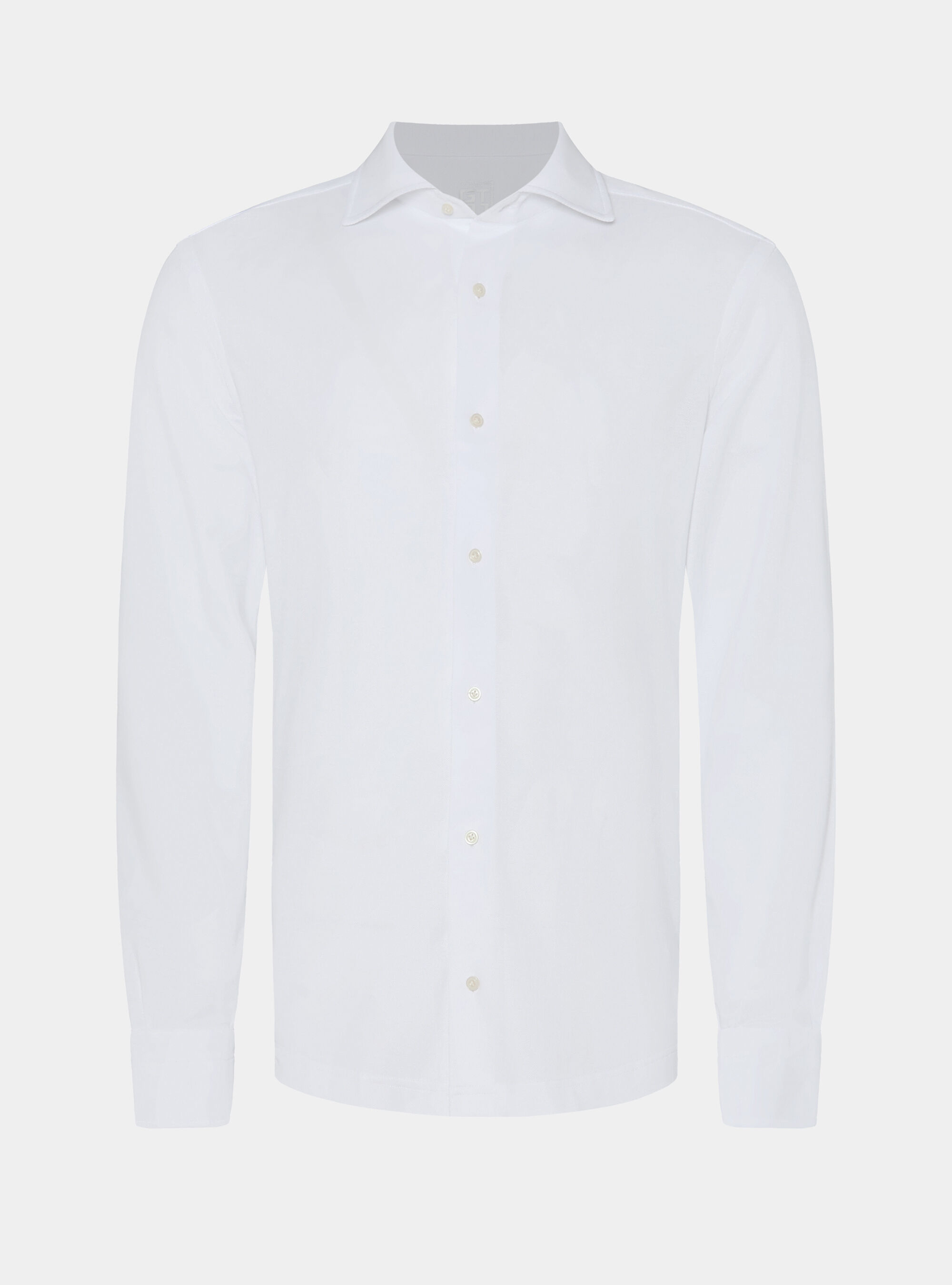 GT01 pique cotton blend polo shirt, WHITE