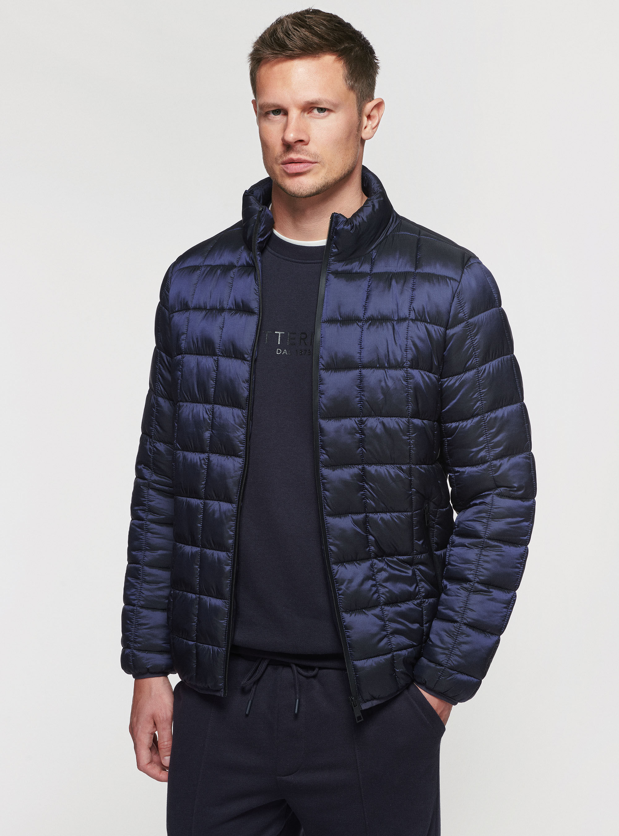 Jacket with shop padding