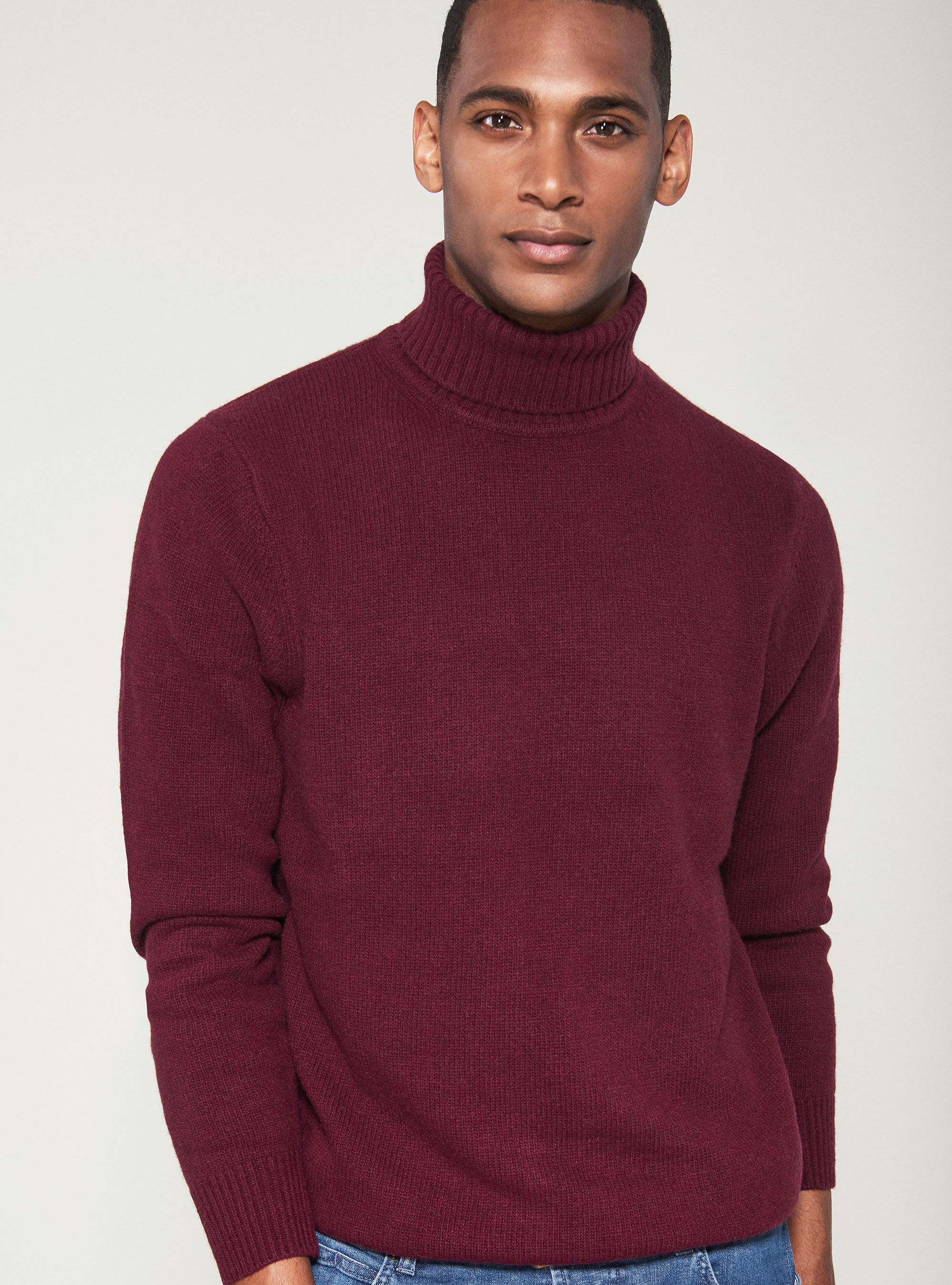 Maroon turtleneck sweater mens cheap