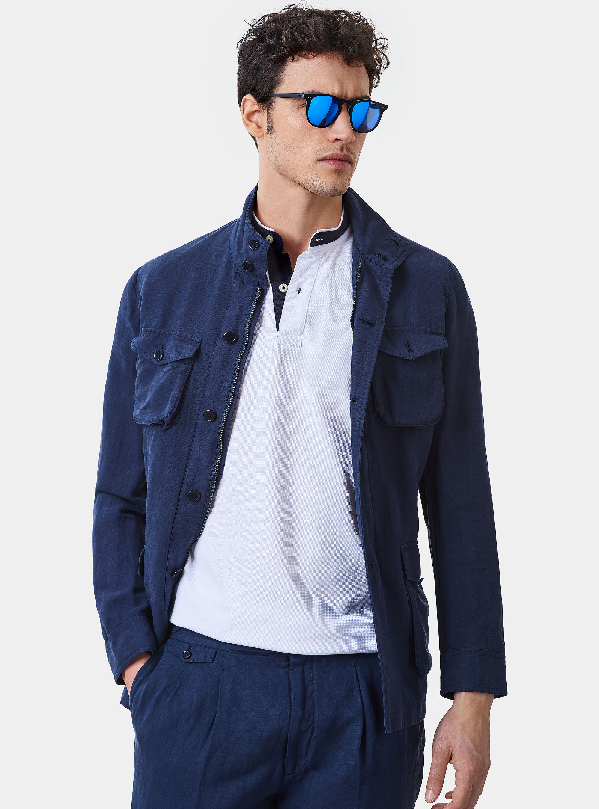 Linen blend Sahariana | GutteridgeEU | Preview SS22 Uomo
