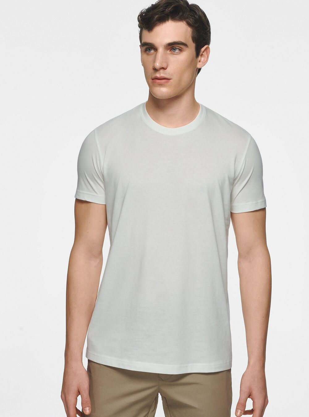 Half-sleeve T-shirt in Supima cotton