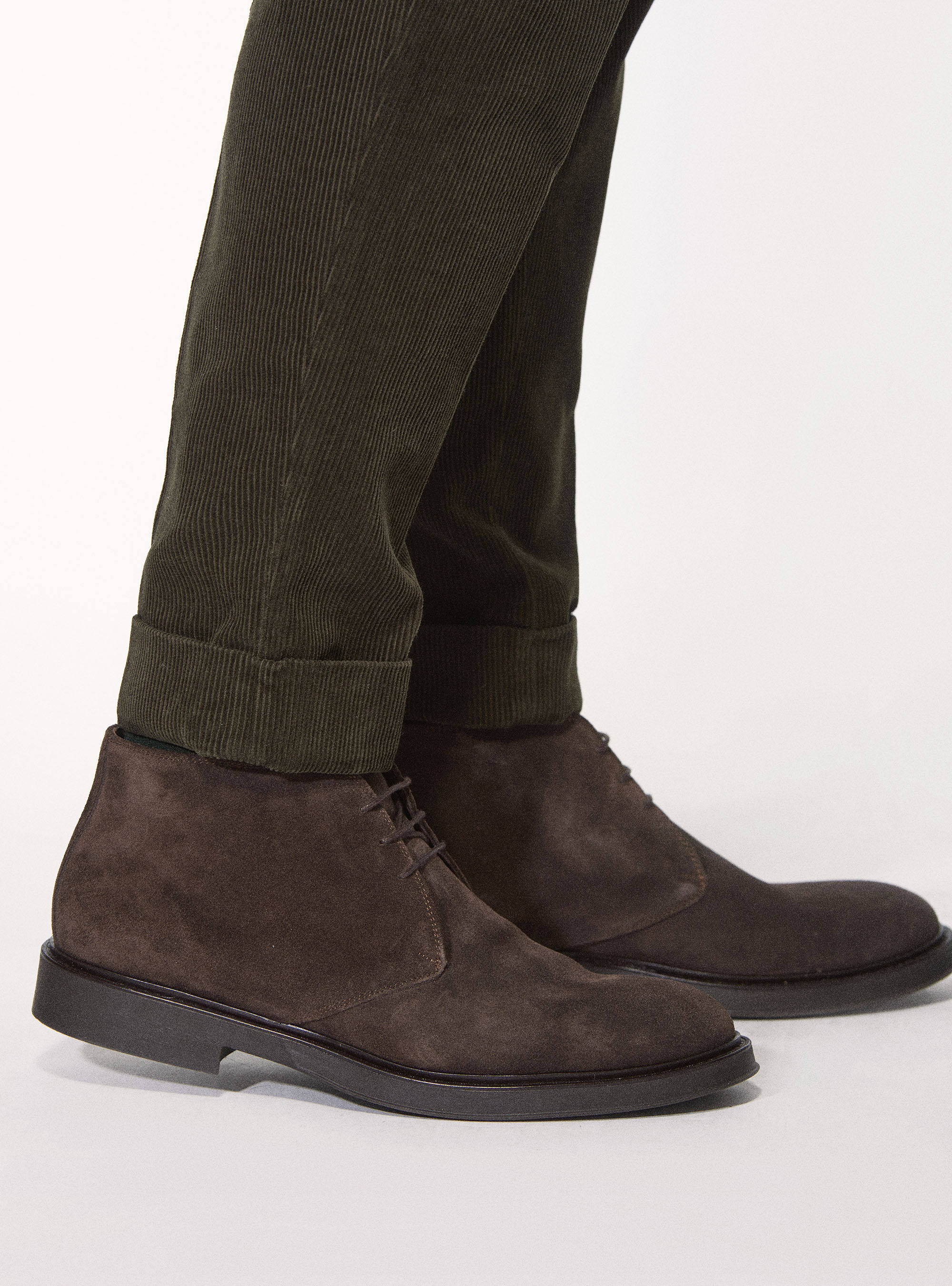 Polacchino in suede, TESTA DI MORO