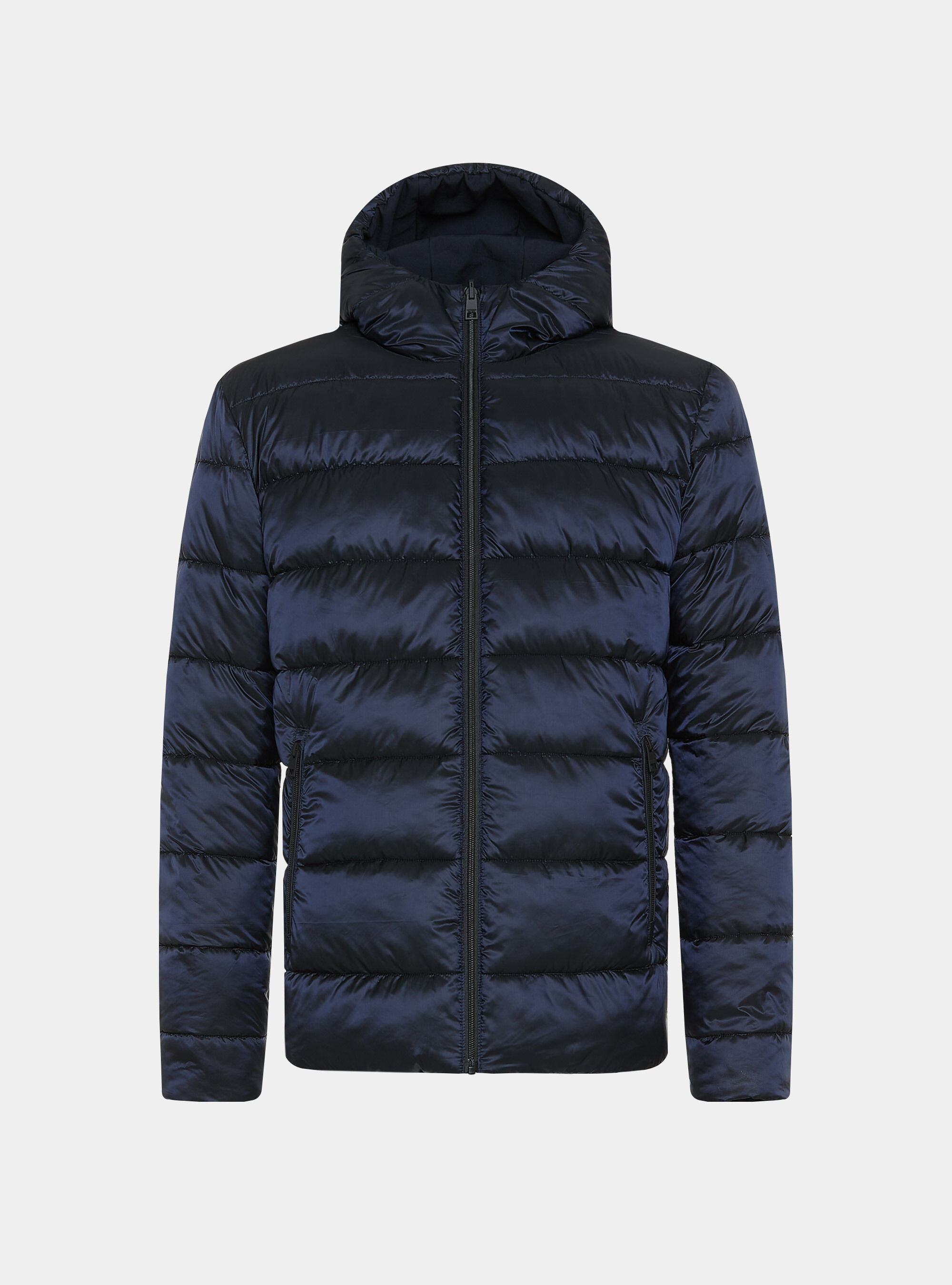 Reversible jacket with hood