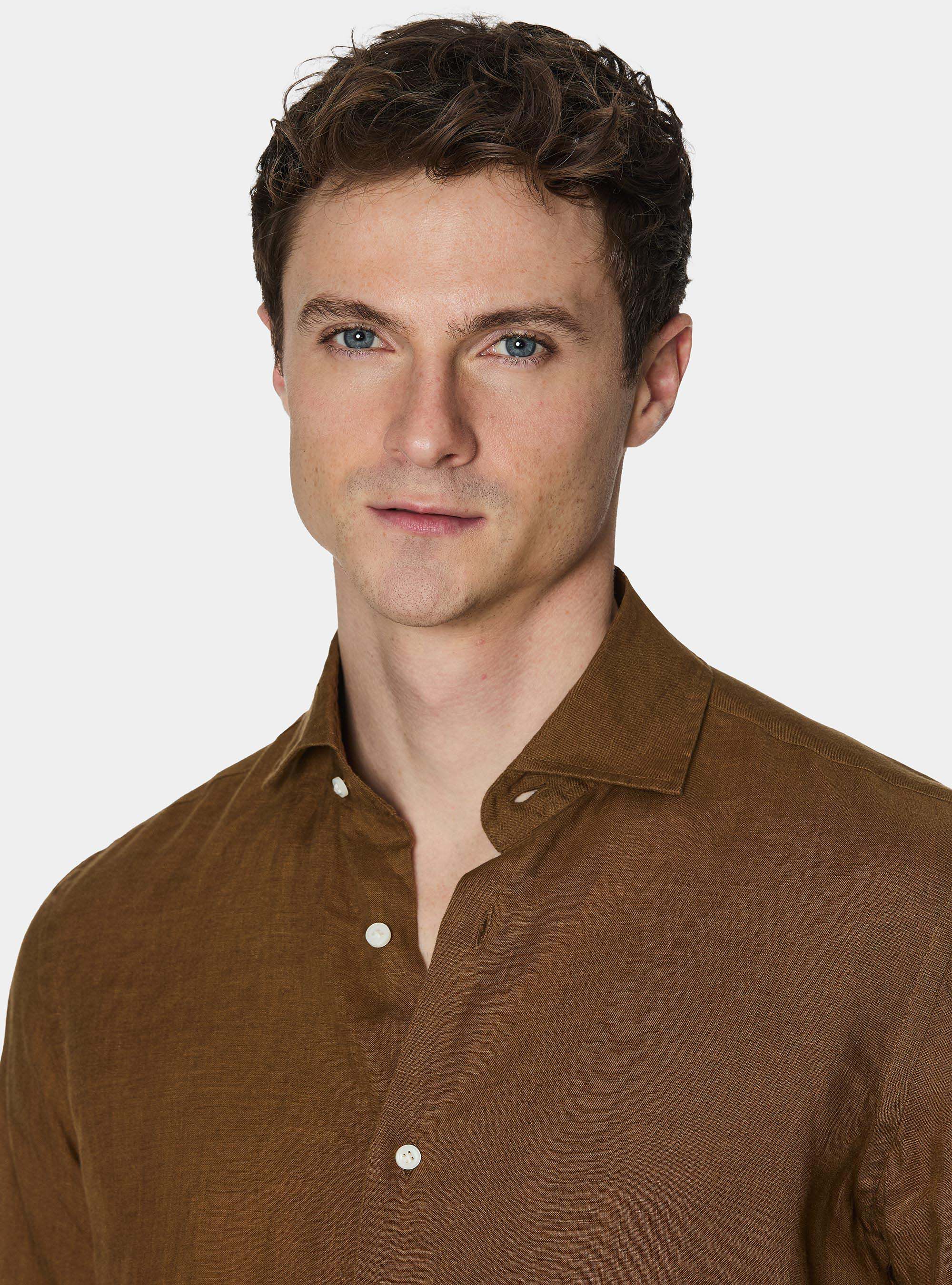 Pure linen shirt, MULTICOLOR