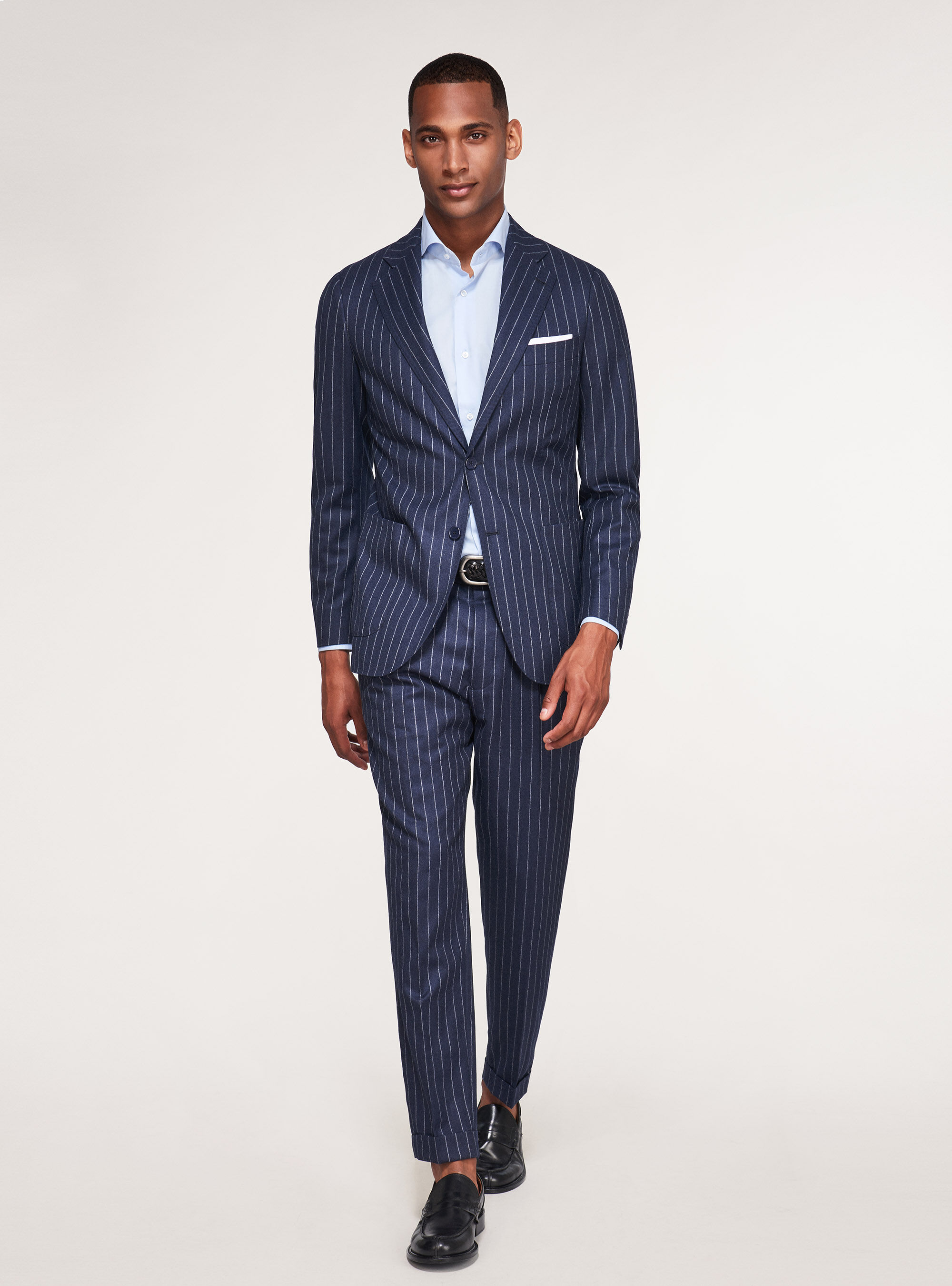 Pinstripe suit jacket