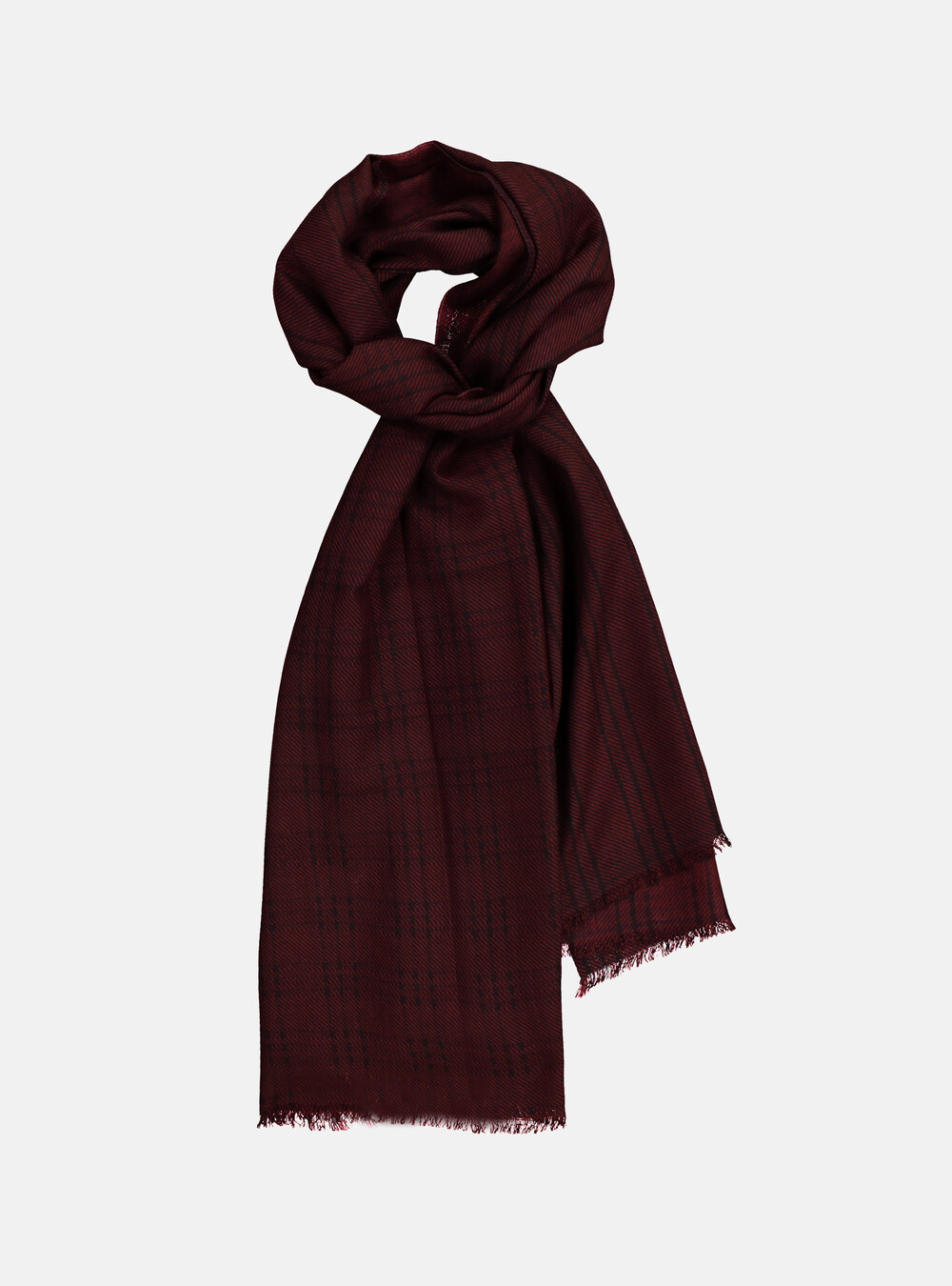 Sciarpa bordeaux in merino extrafine e cashmere | Frida Madè luxury Sciarpa bordeaux in merino extrafine e cashmere | Frida Madè luxury