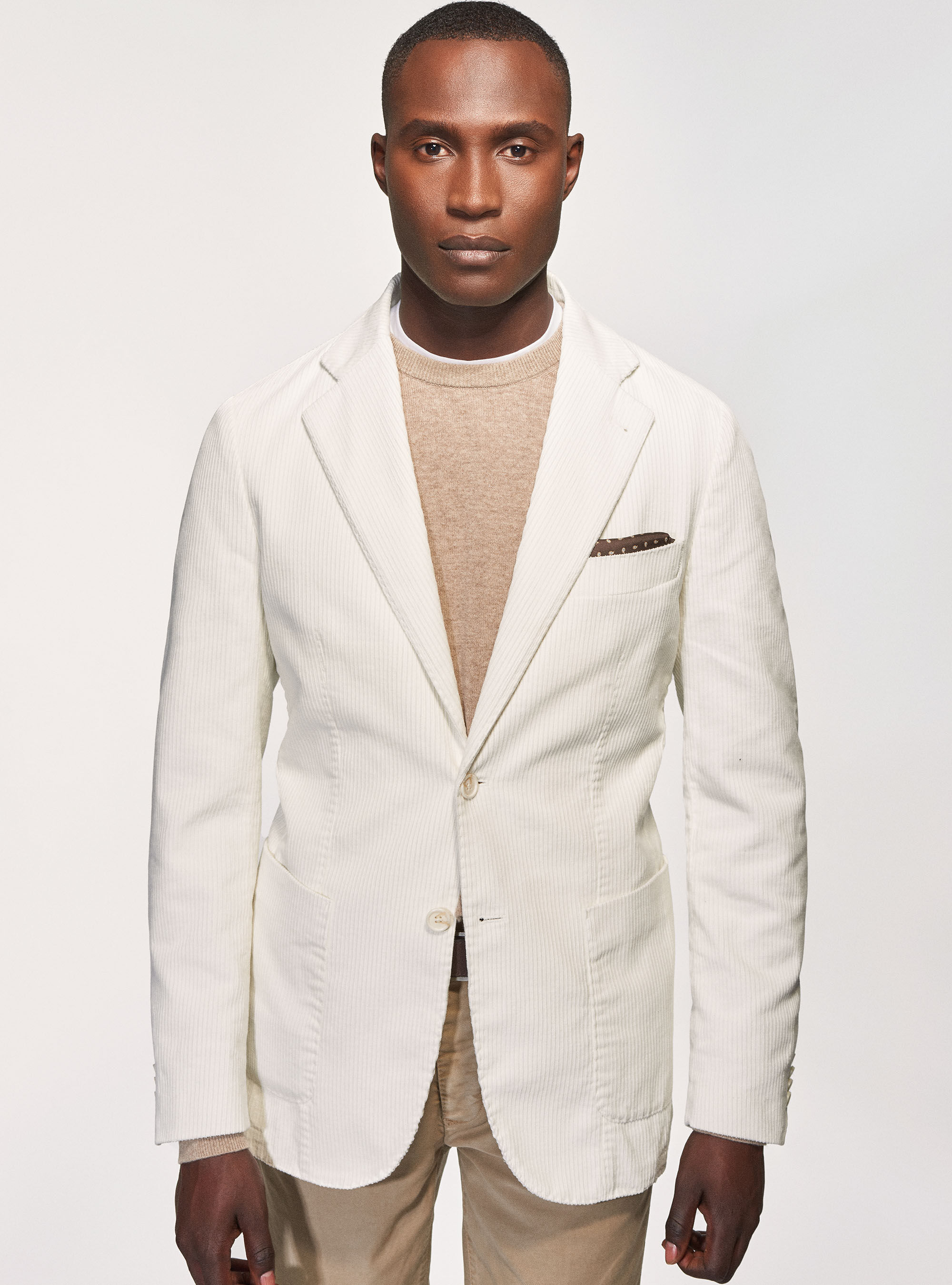 Cream cord blazer outlet