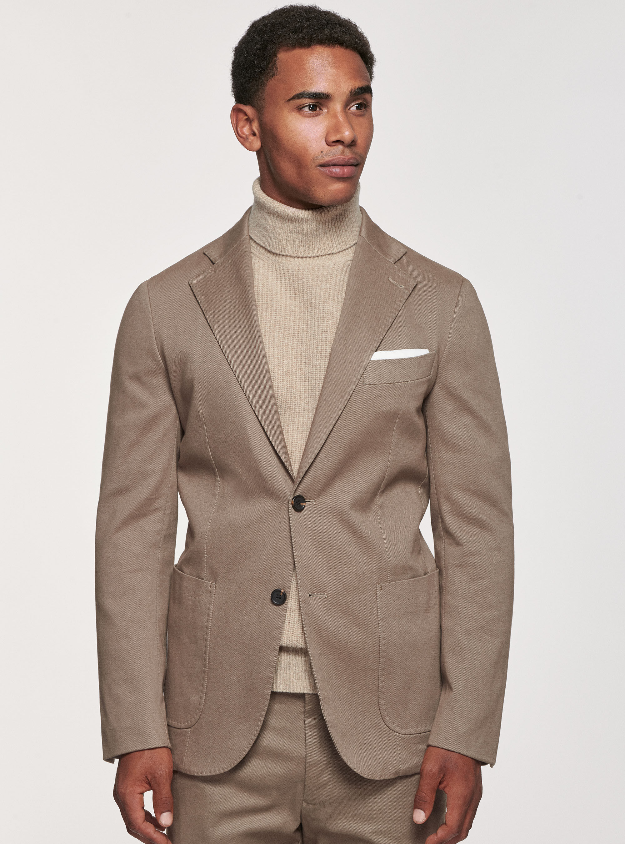 Giacca in cotone smerigliato
