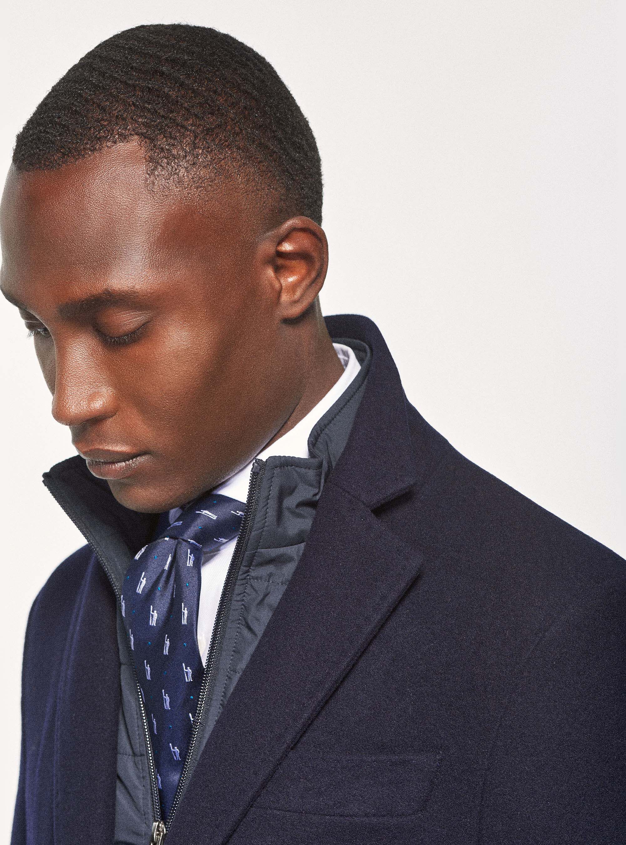 Wool blend coat with 3M thinsulate vest
