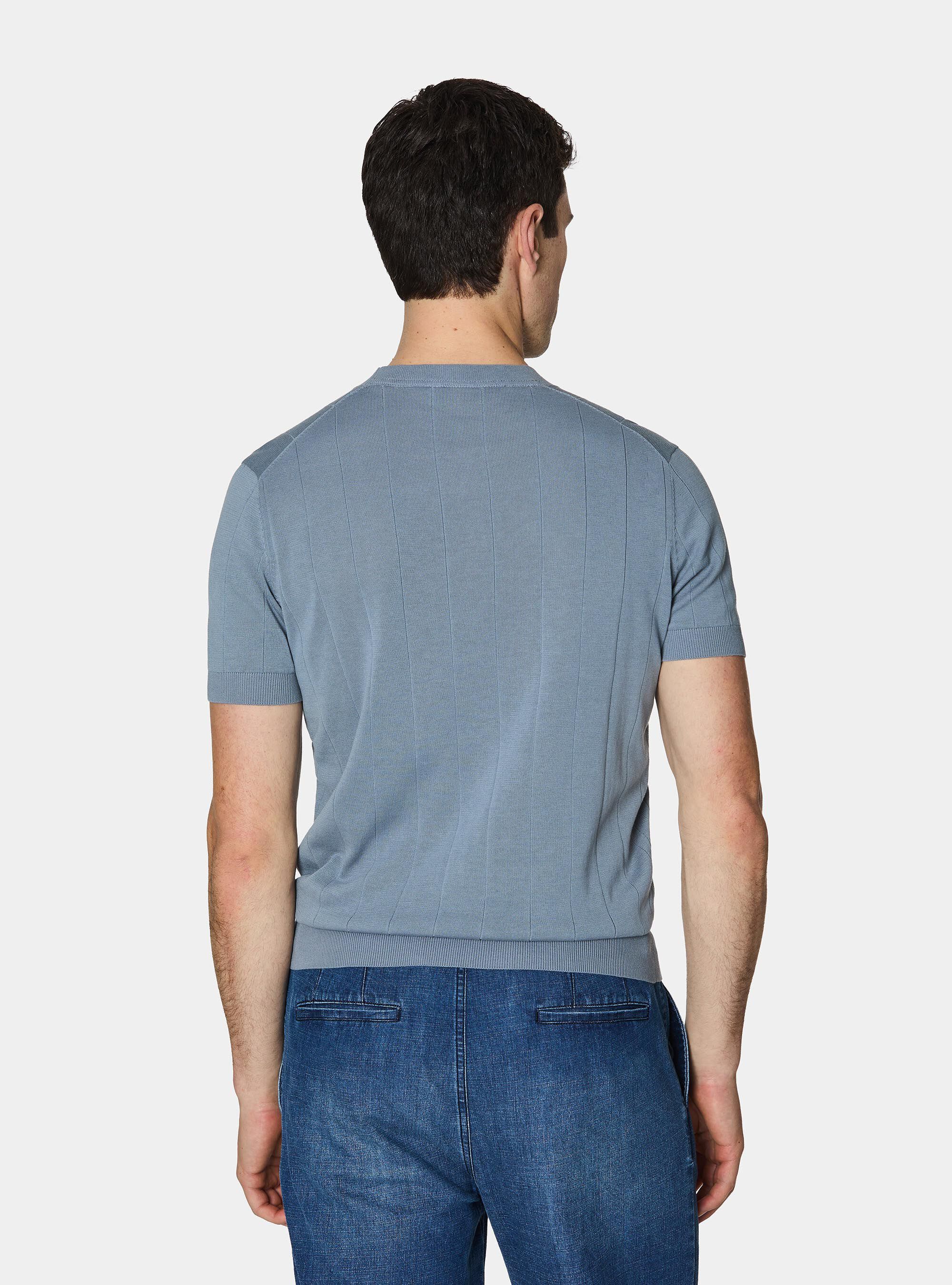 Maglia in puro cotone costa piatta, AVIO 0292C