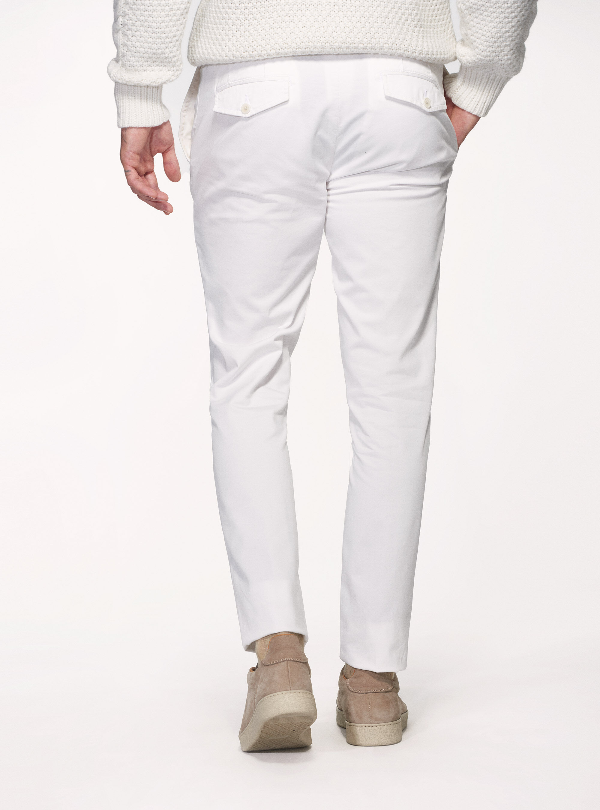 Gutteridge Uomo Abbigliamento Pantaloni e jeans Pantaloni Pantaloni chinos Pantaloni chino in twill di cotone stretch 