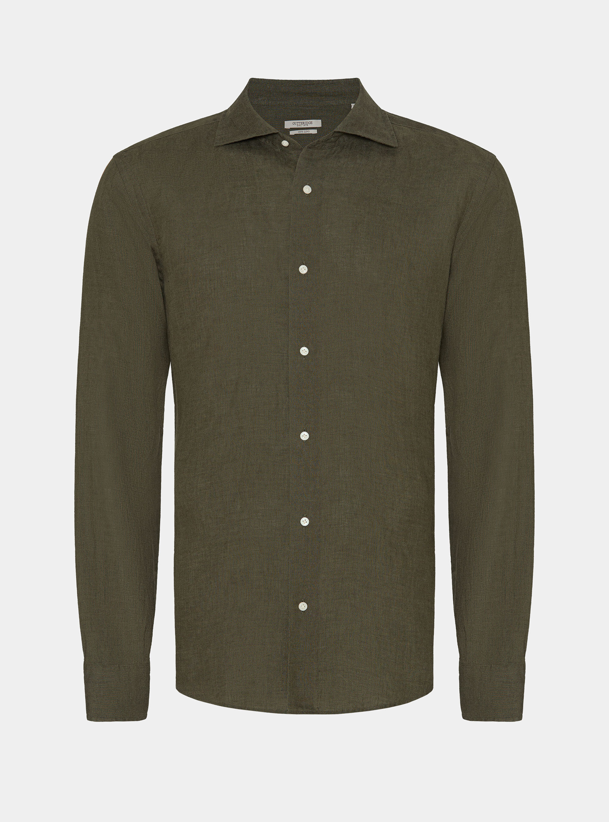 Camicia in puro lino, MILITARE 0609C