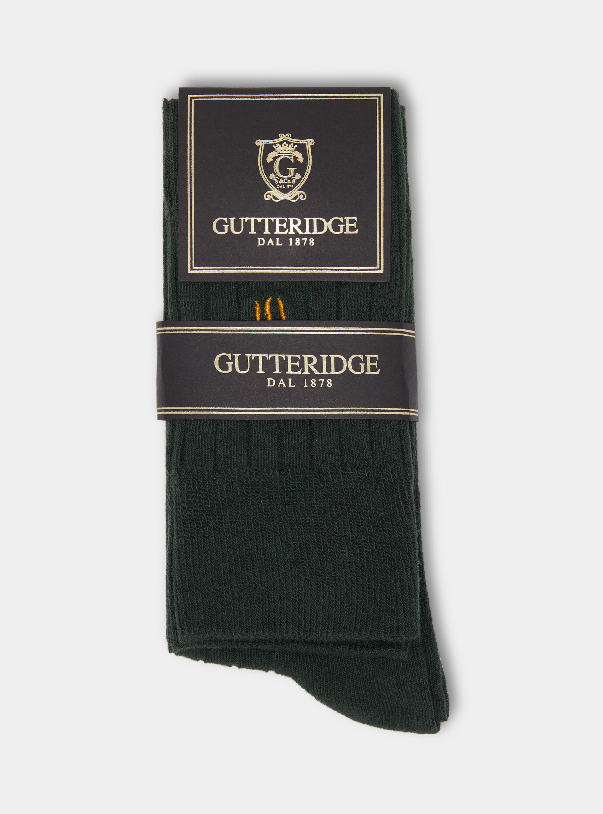 Calcetines de canal&eacute; con bordado
