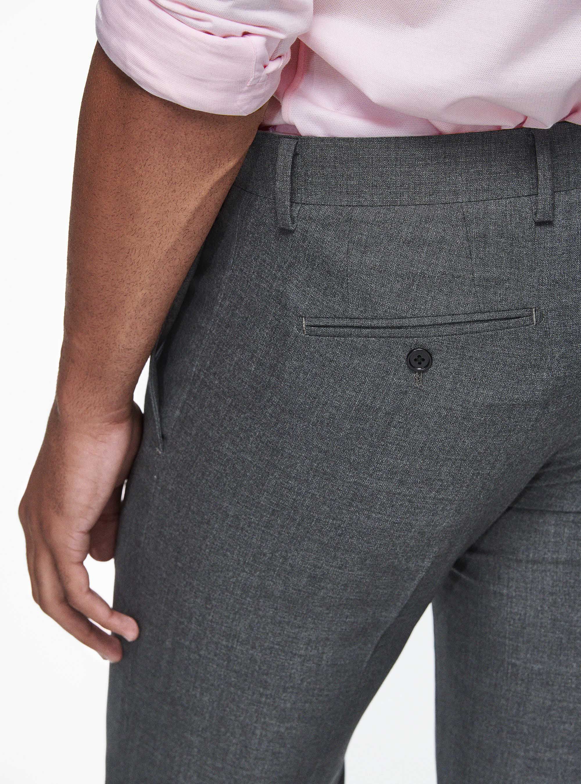 Pure wool trousers Vitale Barberis Canonico, ASFALTO 0112C