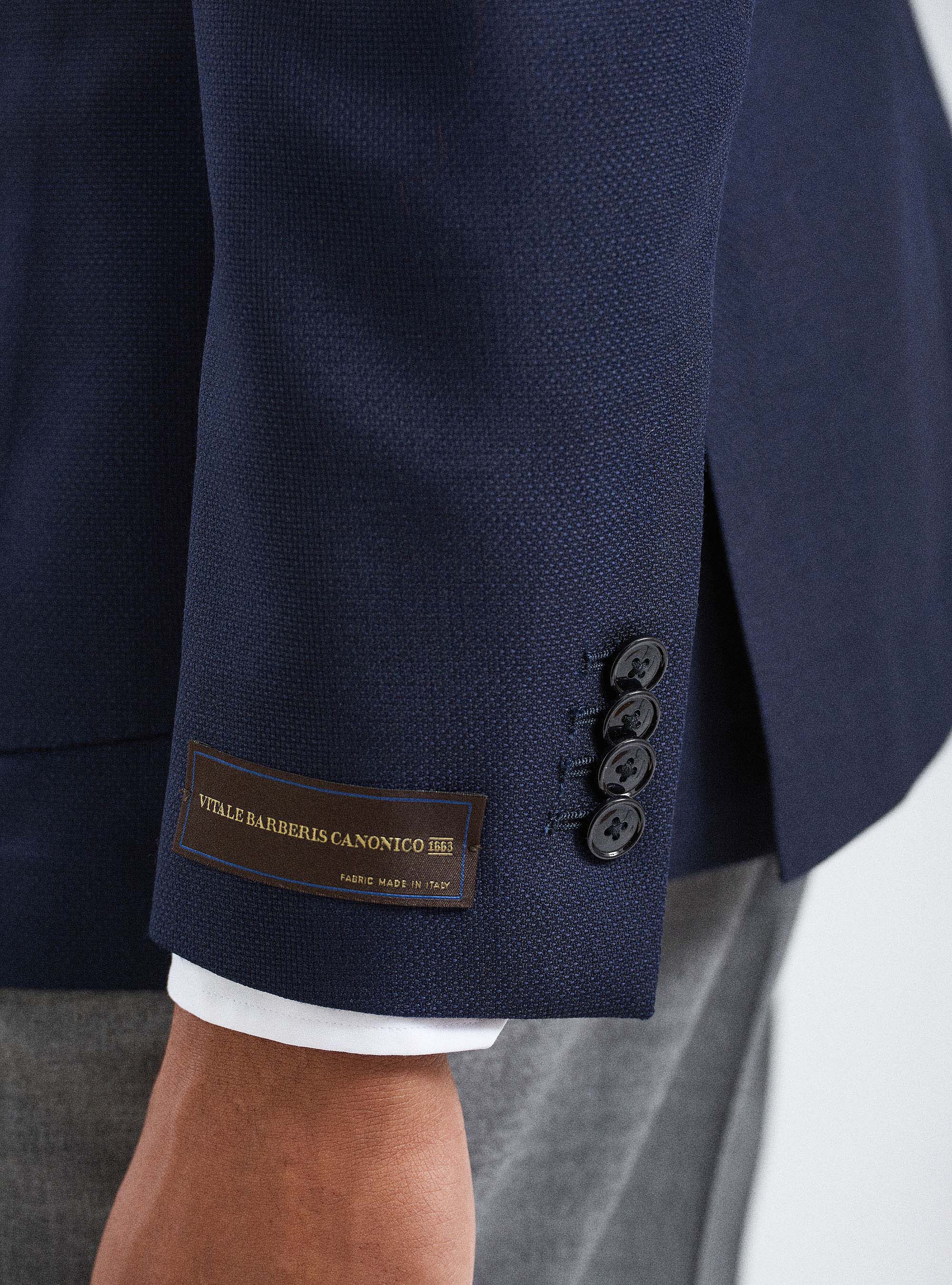 Vitale Barberis Canonico 100's superfine wool fabric blazer