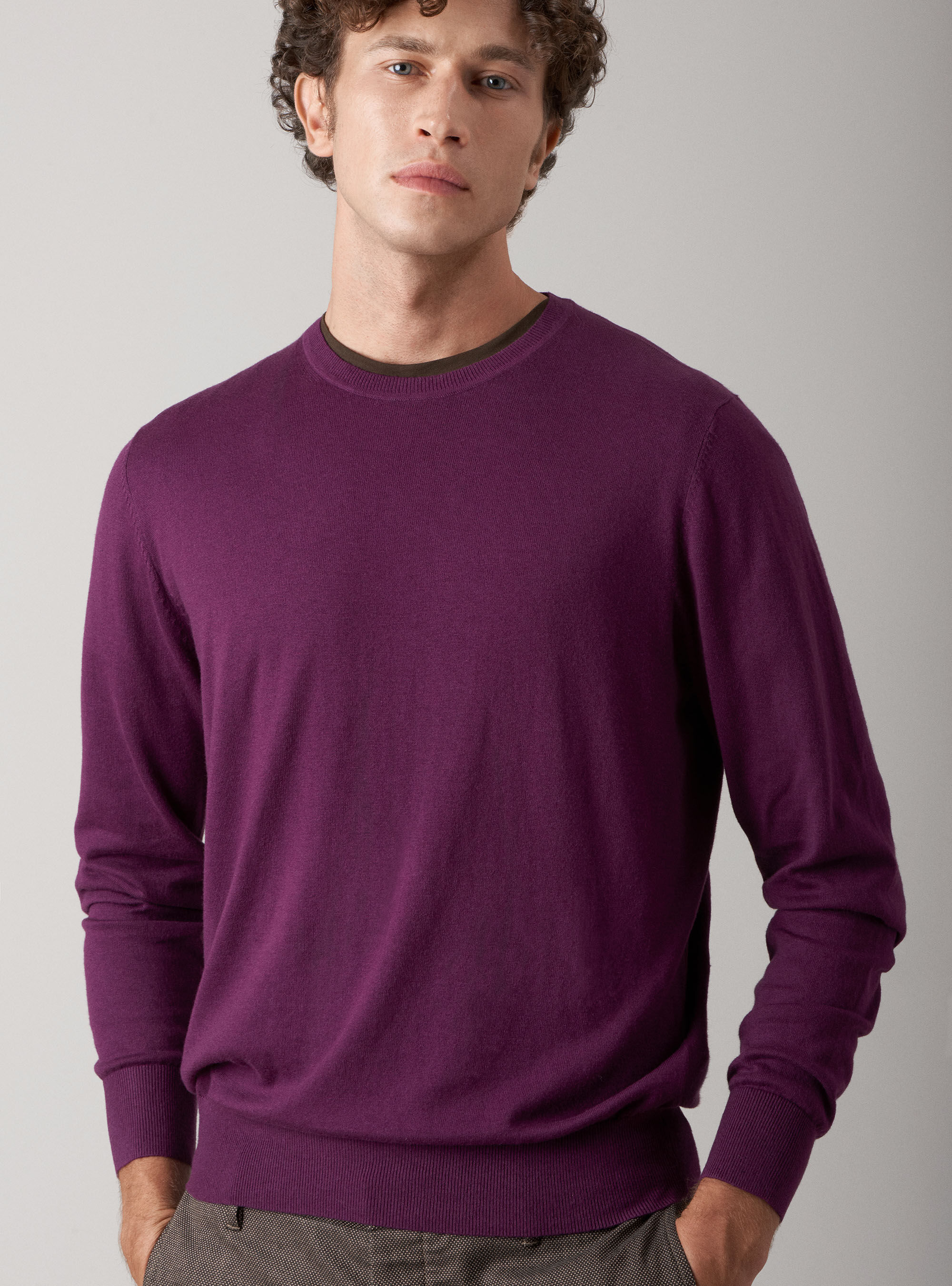 Pull Galeries Lafayette – Femme T36 – Mélange Soie, Coton Et Cachemire – Couleur Orangée