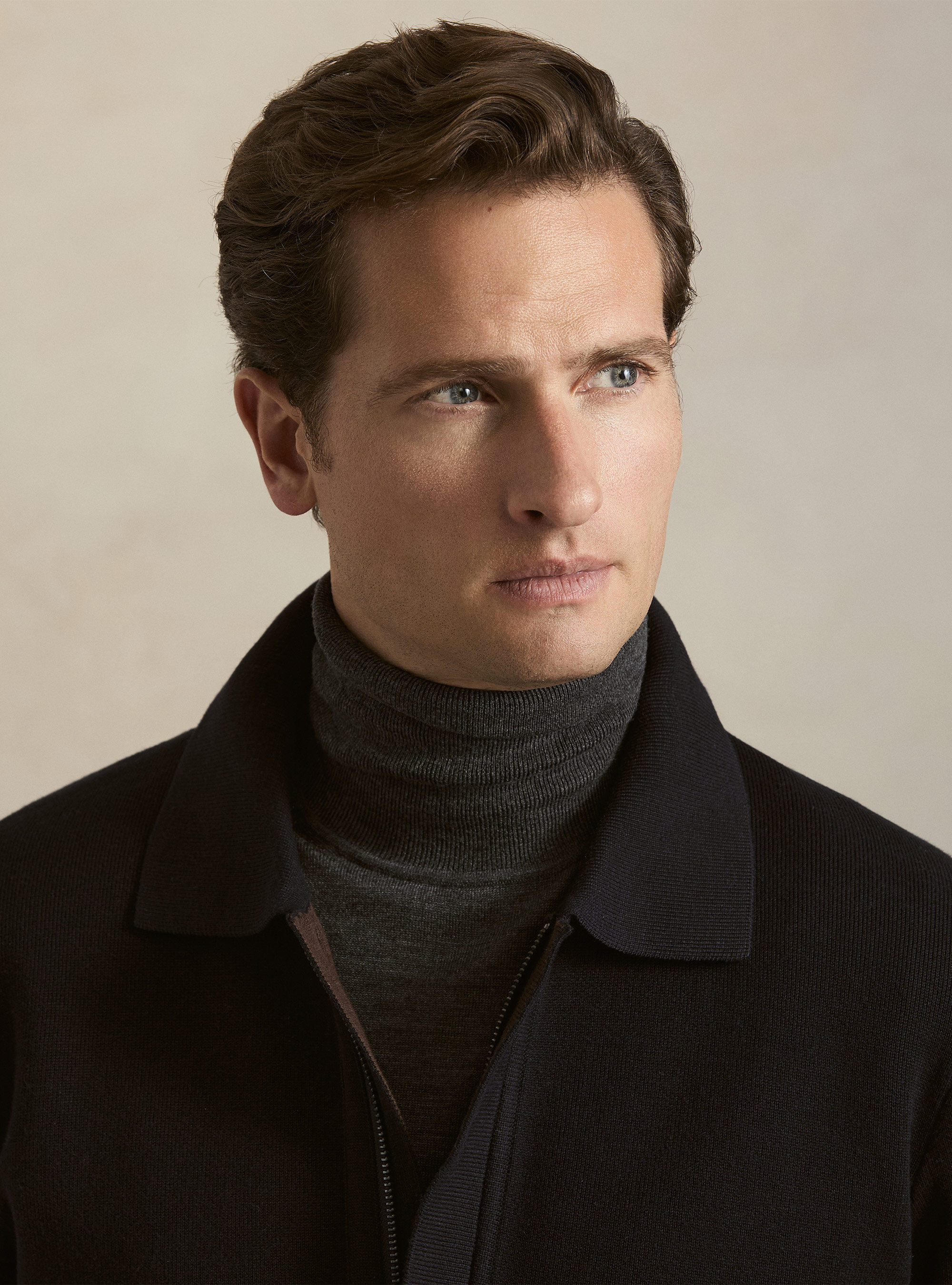 Chaqueta bomber de punto en mezcla de algod&oacute;n, NAVY 0218C