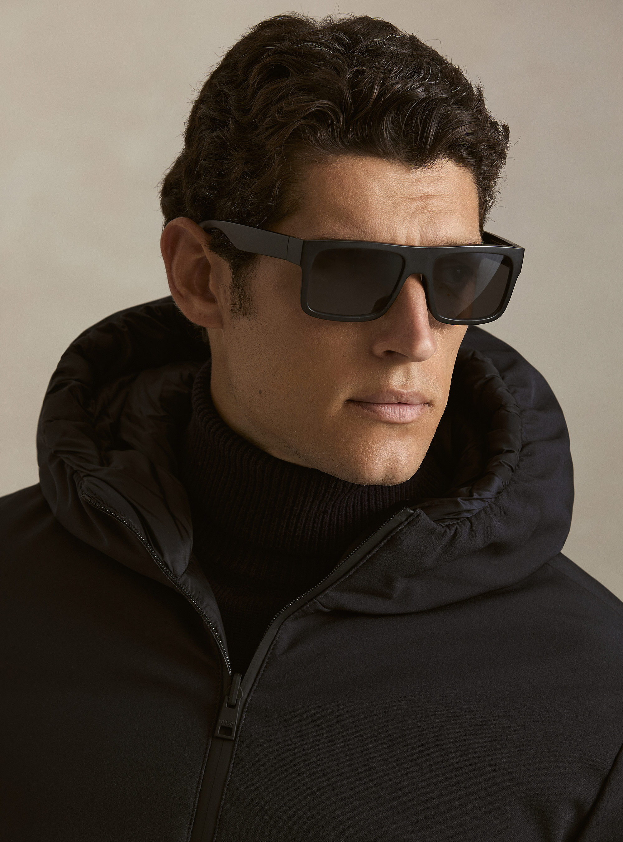 Reversible hooded bomber jacket, NAVY BLUE