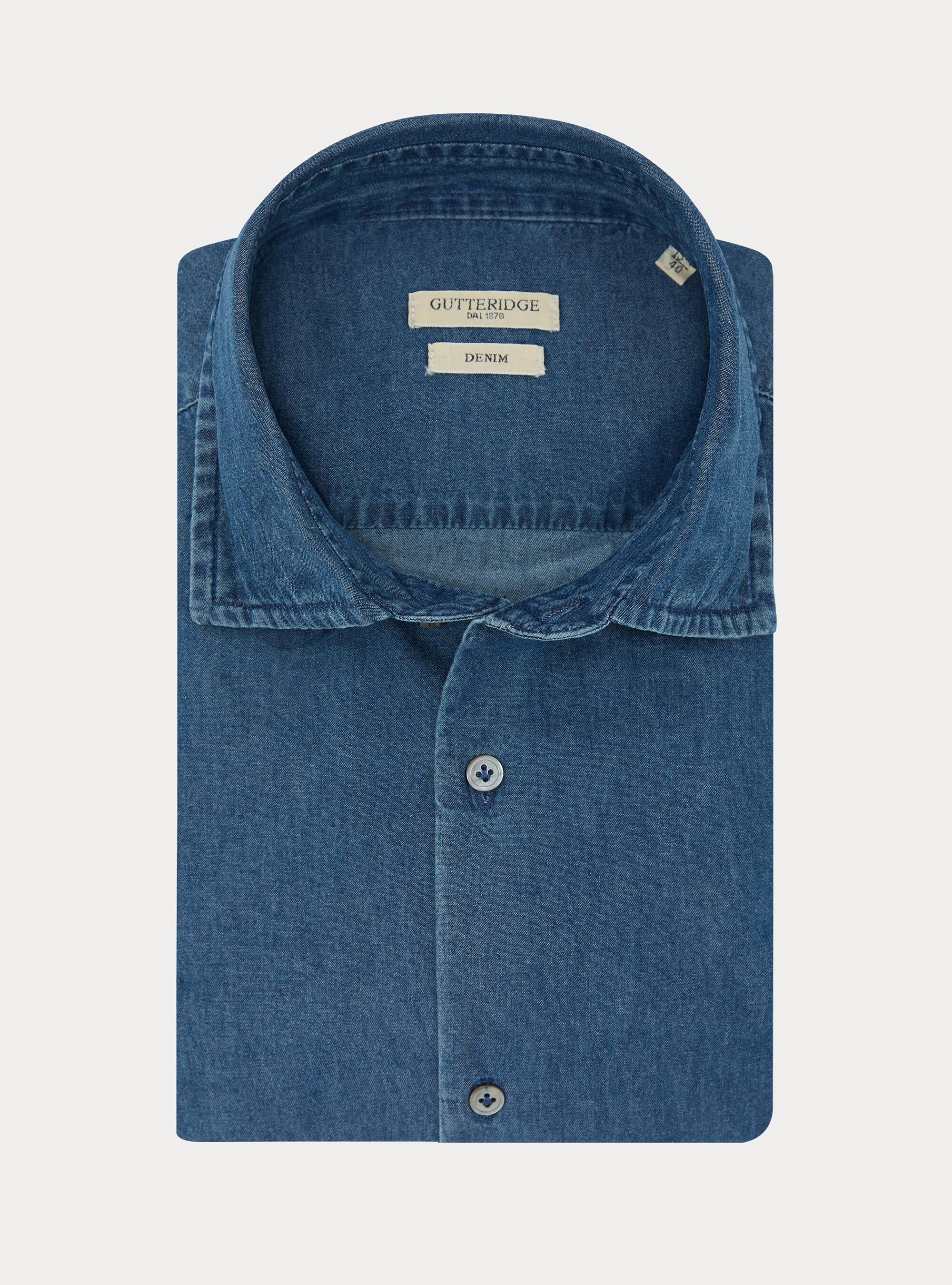 Camicia in denim, BLU