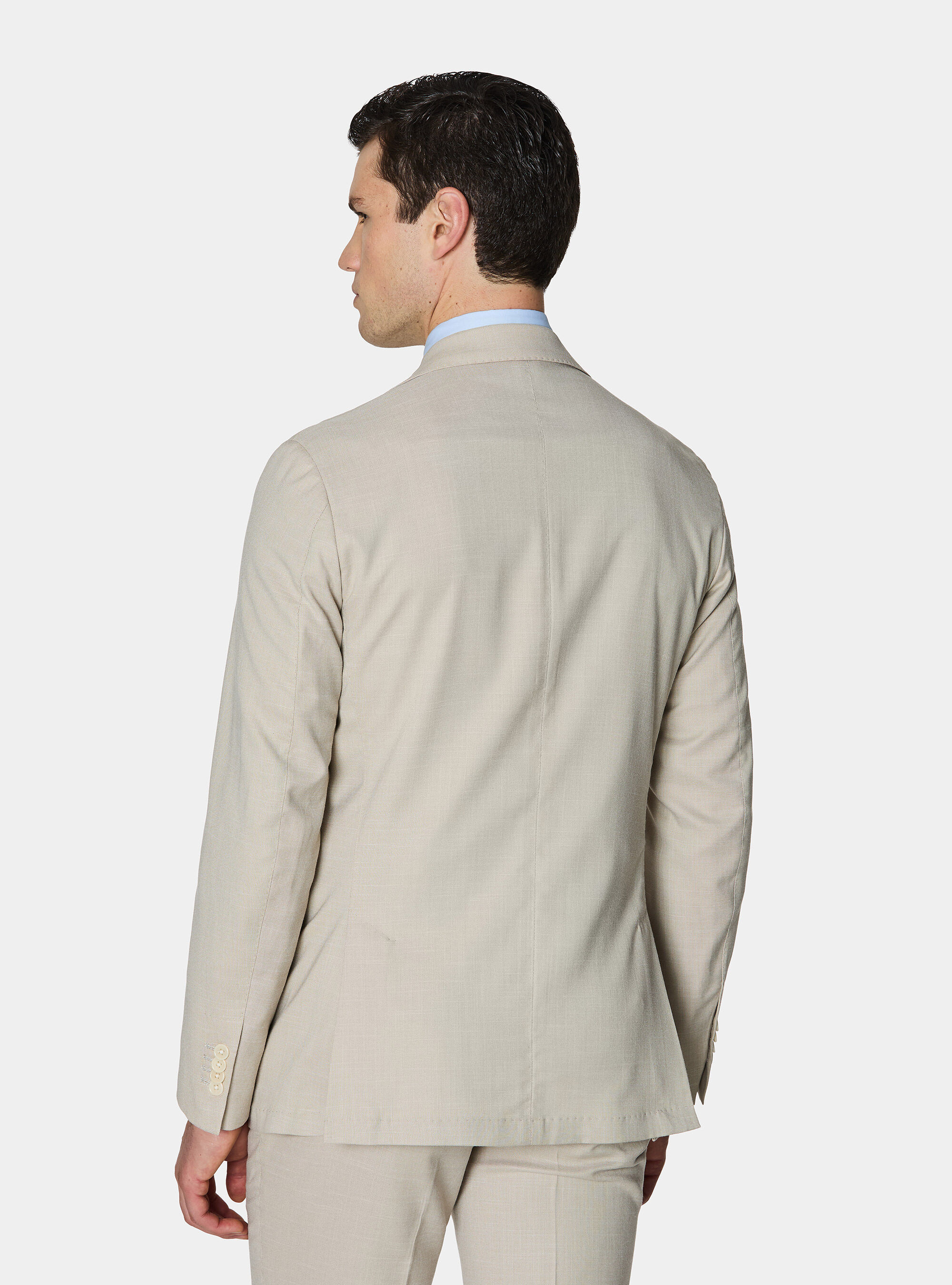 Giacca abito in tessuto fiammato, SABBIA