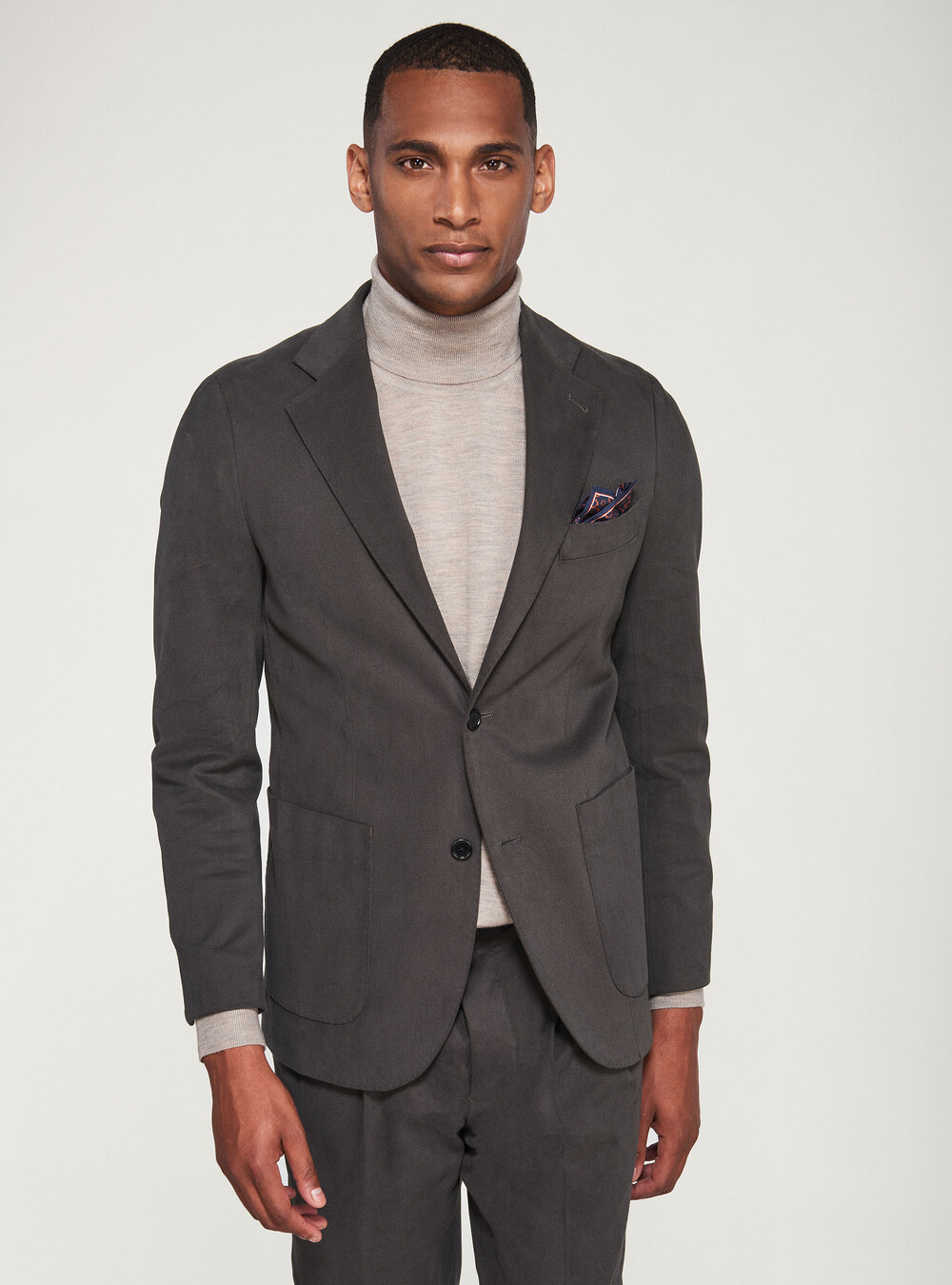 Frosted stretch cotton blazer | GutteridgeEU | Men's Special Prices
