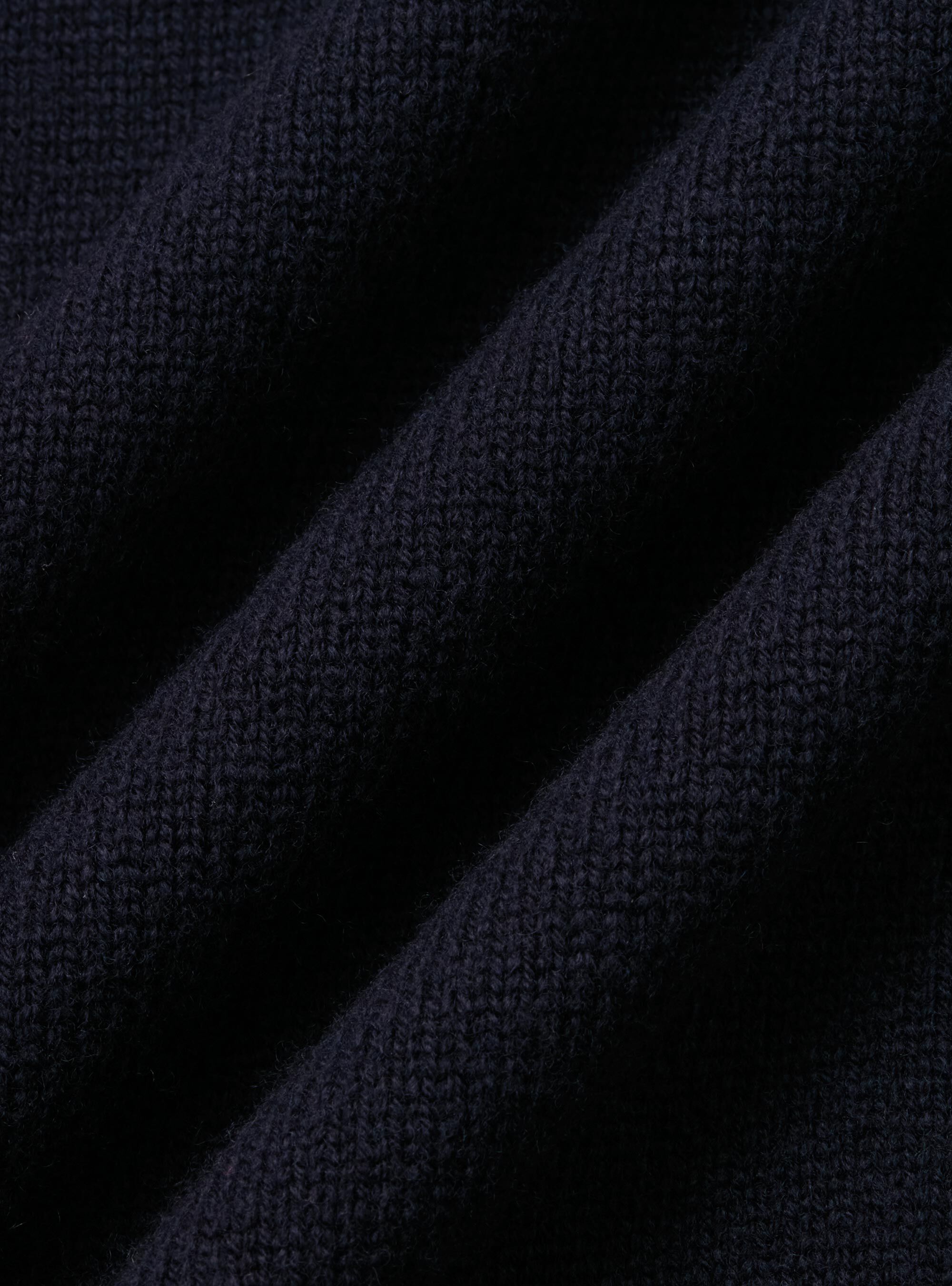 Punto de cuello alto en lana merino, AZUL MARINO