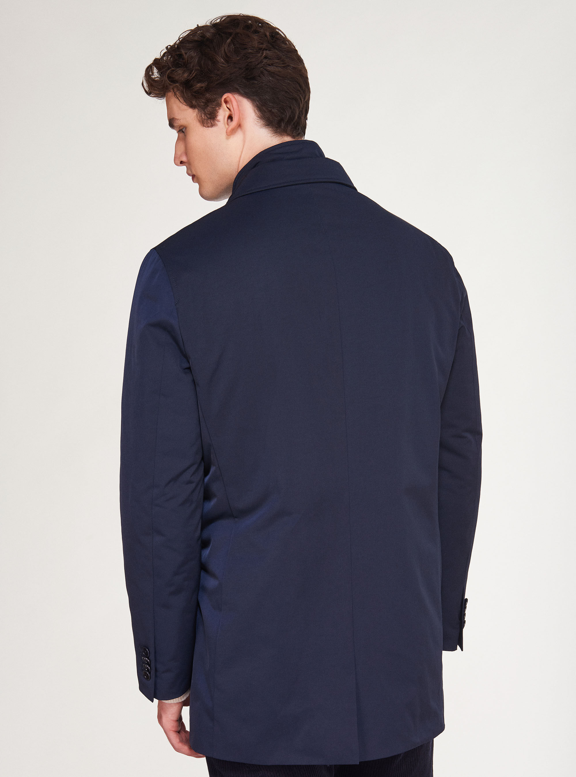 Padded technical raincoat with bib GutteridgeUS Men s catalog