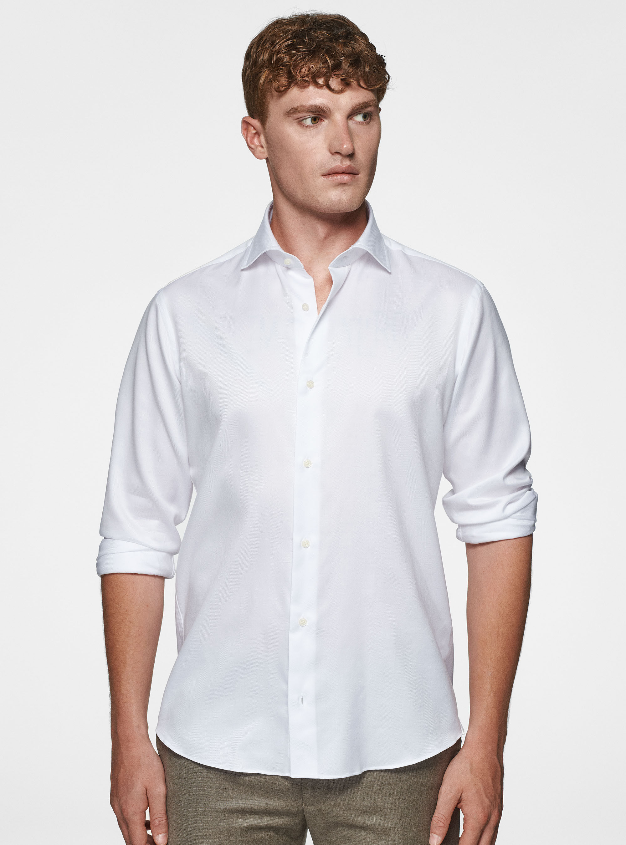 Camicia in twill di cotone spigato Gutteridge Uomo