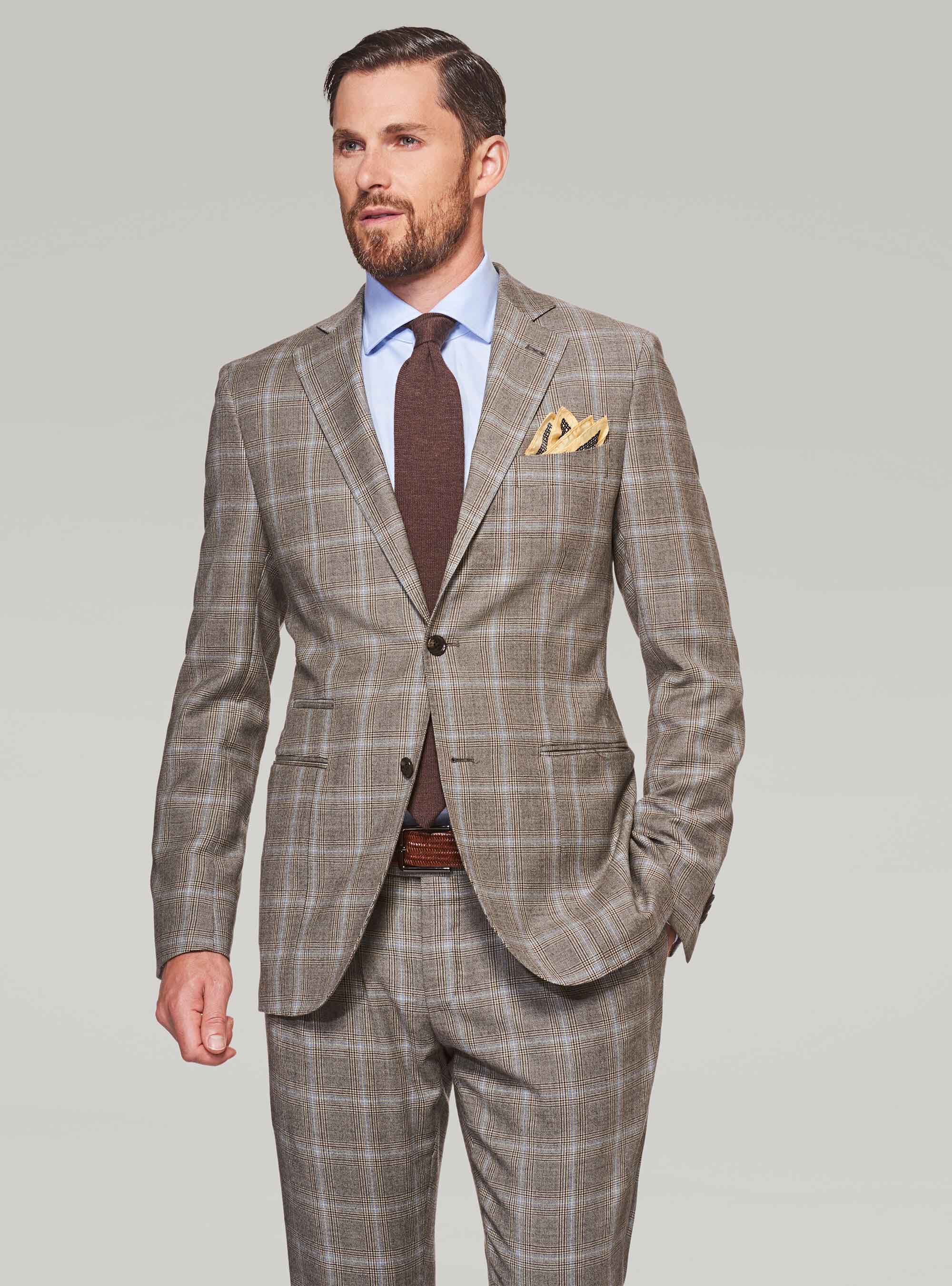 Abito principe di galles in pura lana | Gutteridge | Saldi Uomo