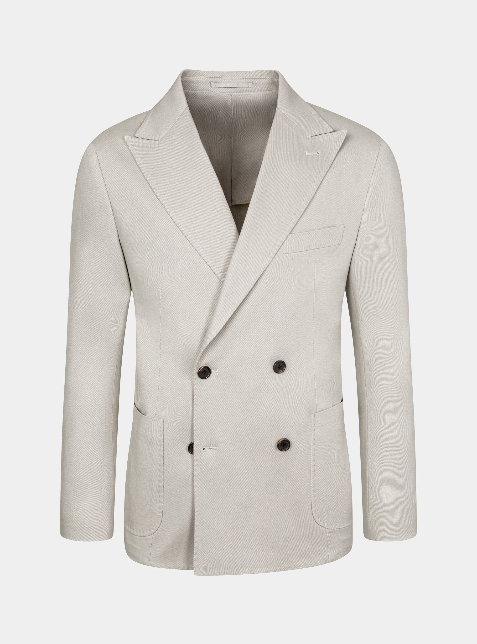 Double breasted frosted cotton blazer GutteridgeEU Men s