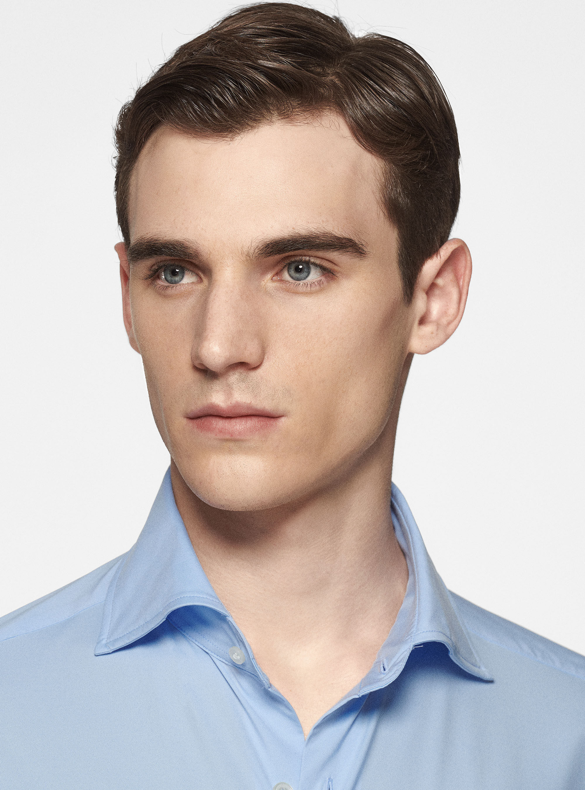 Camicia GT01 in jersey stretch, AZZURRO