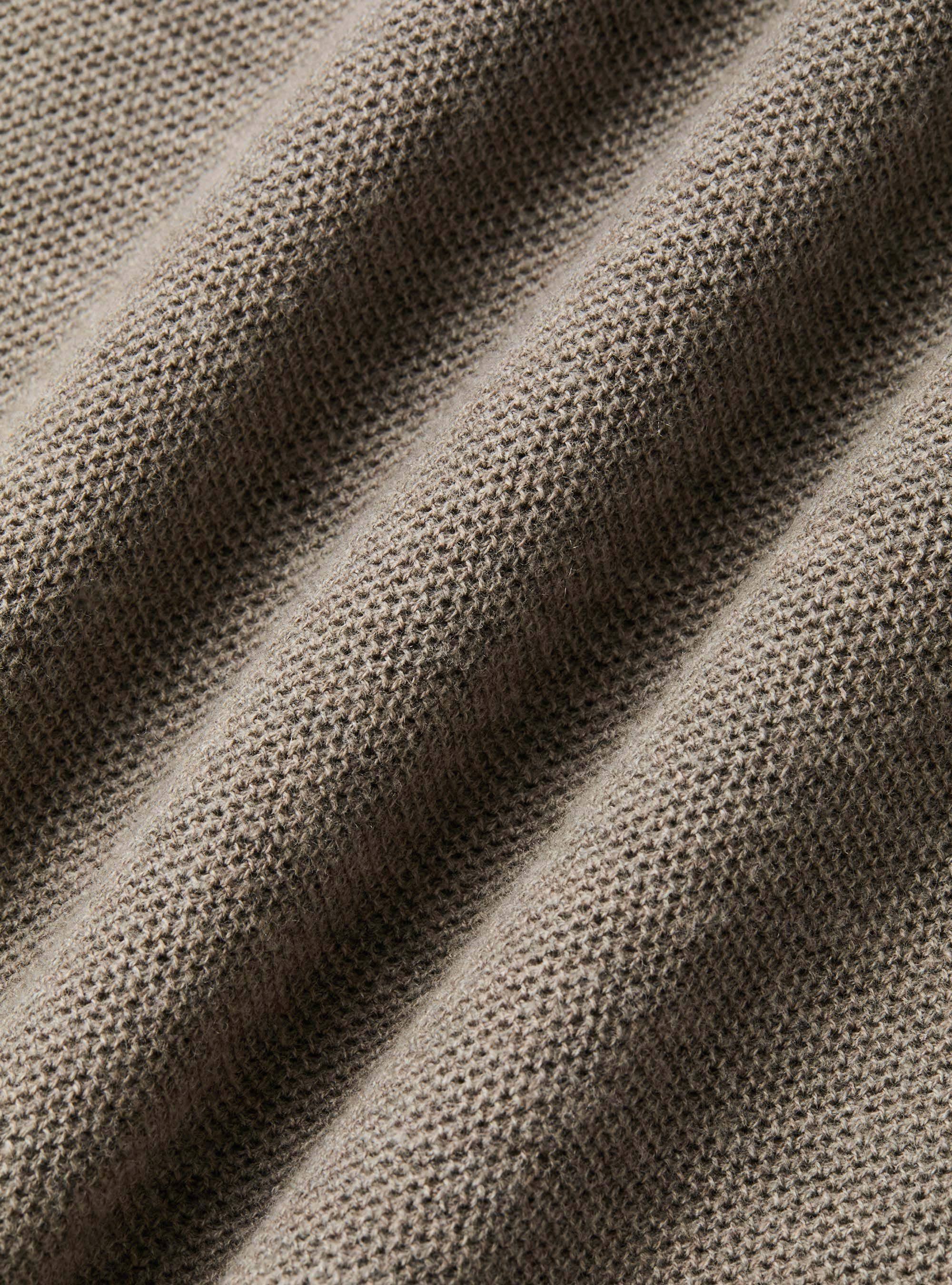 Girocollo in maglia nido d'ape in cotone cashmere, BARRO
