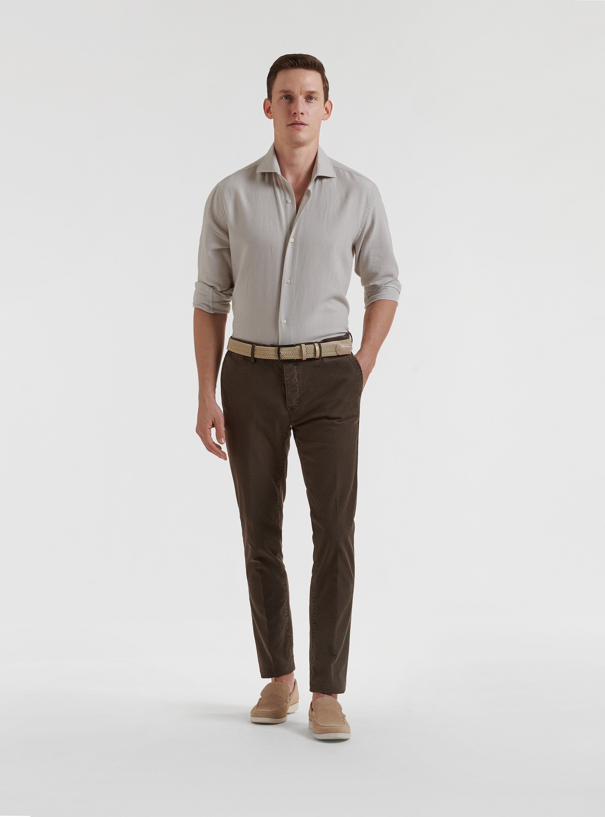 Skinny stretch garment dyed sales chino