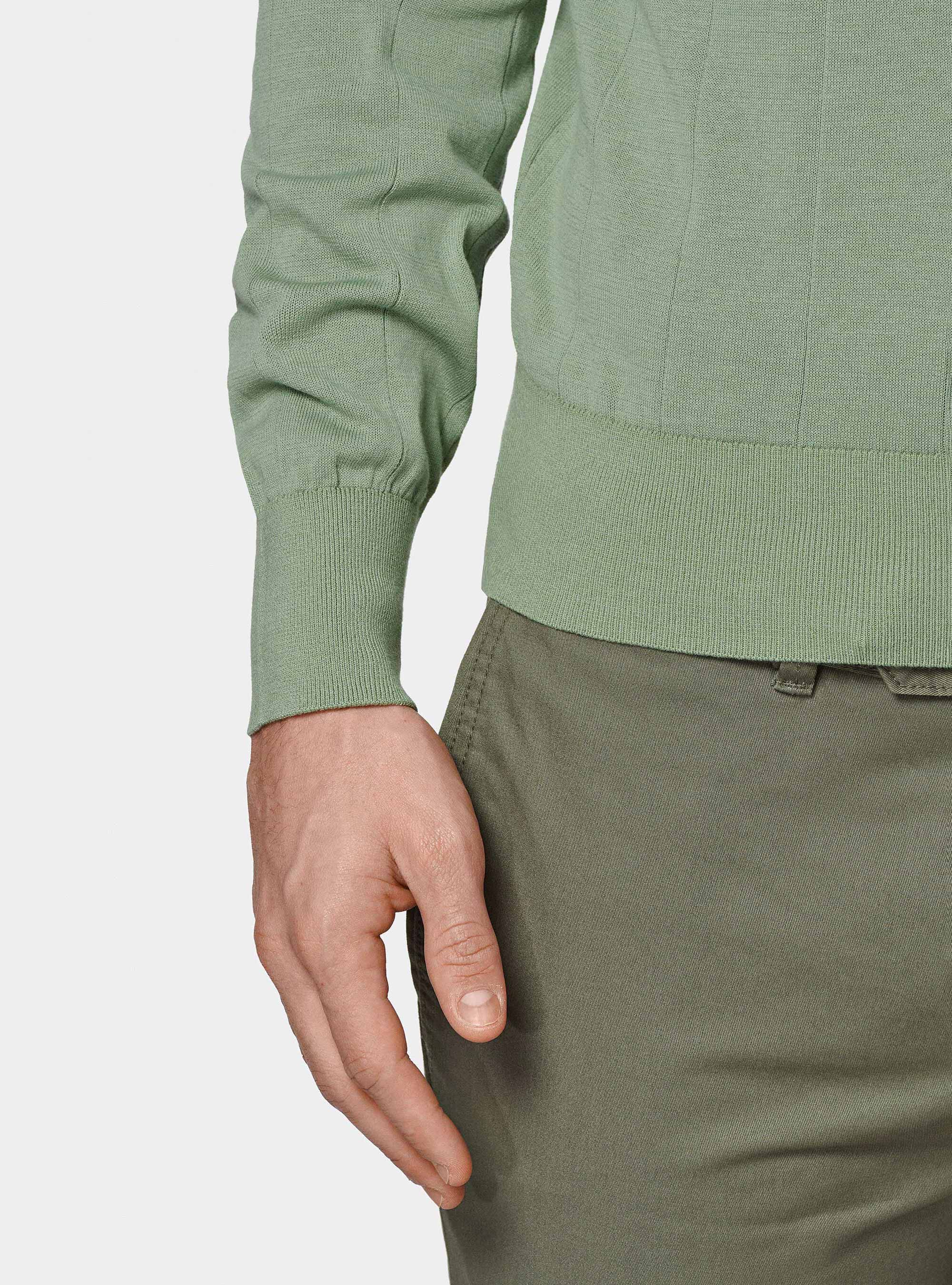 Polo in maglia manica lunga, SALVIA 0602C