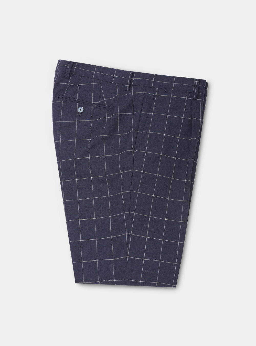 Pantaloni In Fresco Lana A Quadri Con Pinces Gutteridge 95166002