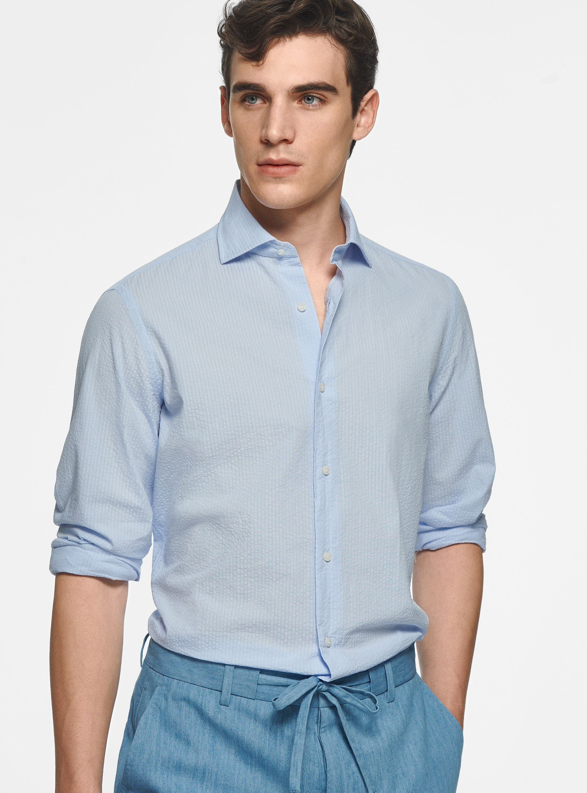 Chemise shop seersucker homme