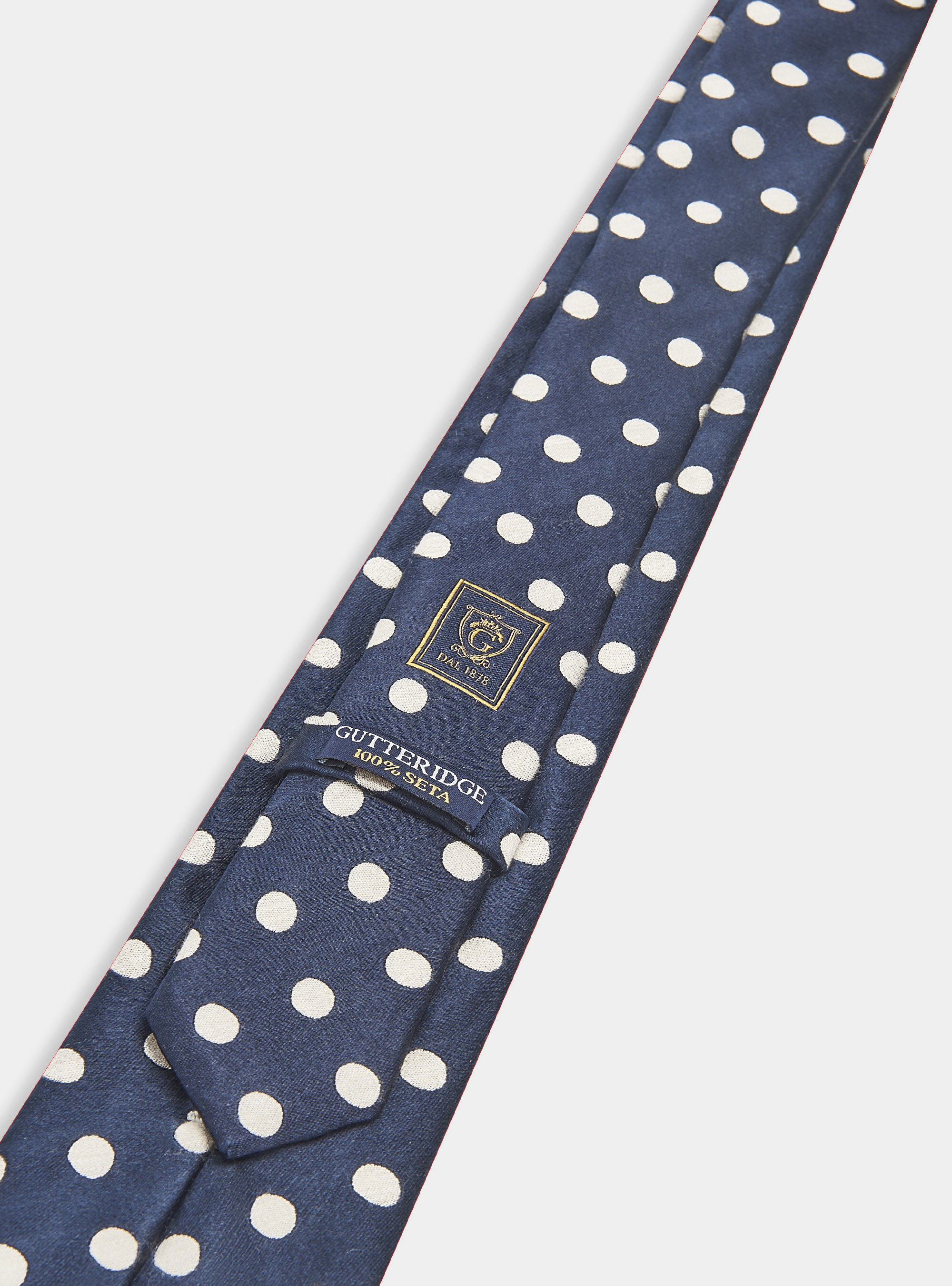 Cravatta in seta fantasia macro pois, BLU NAVY