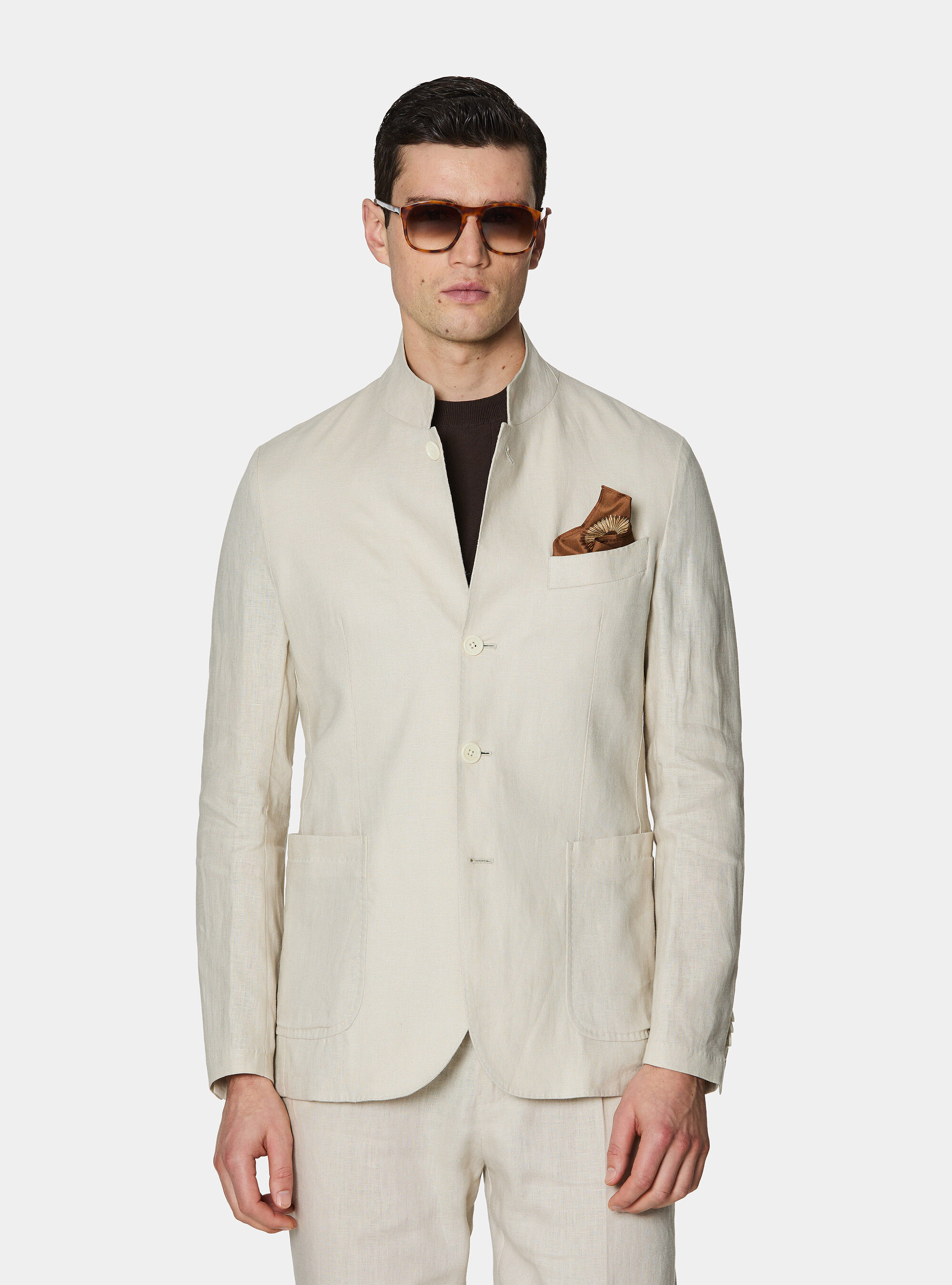 Korean blazer in pure linen