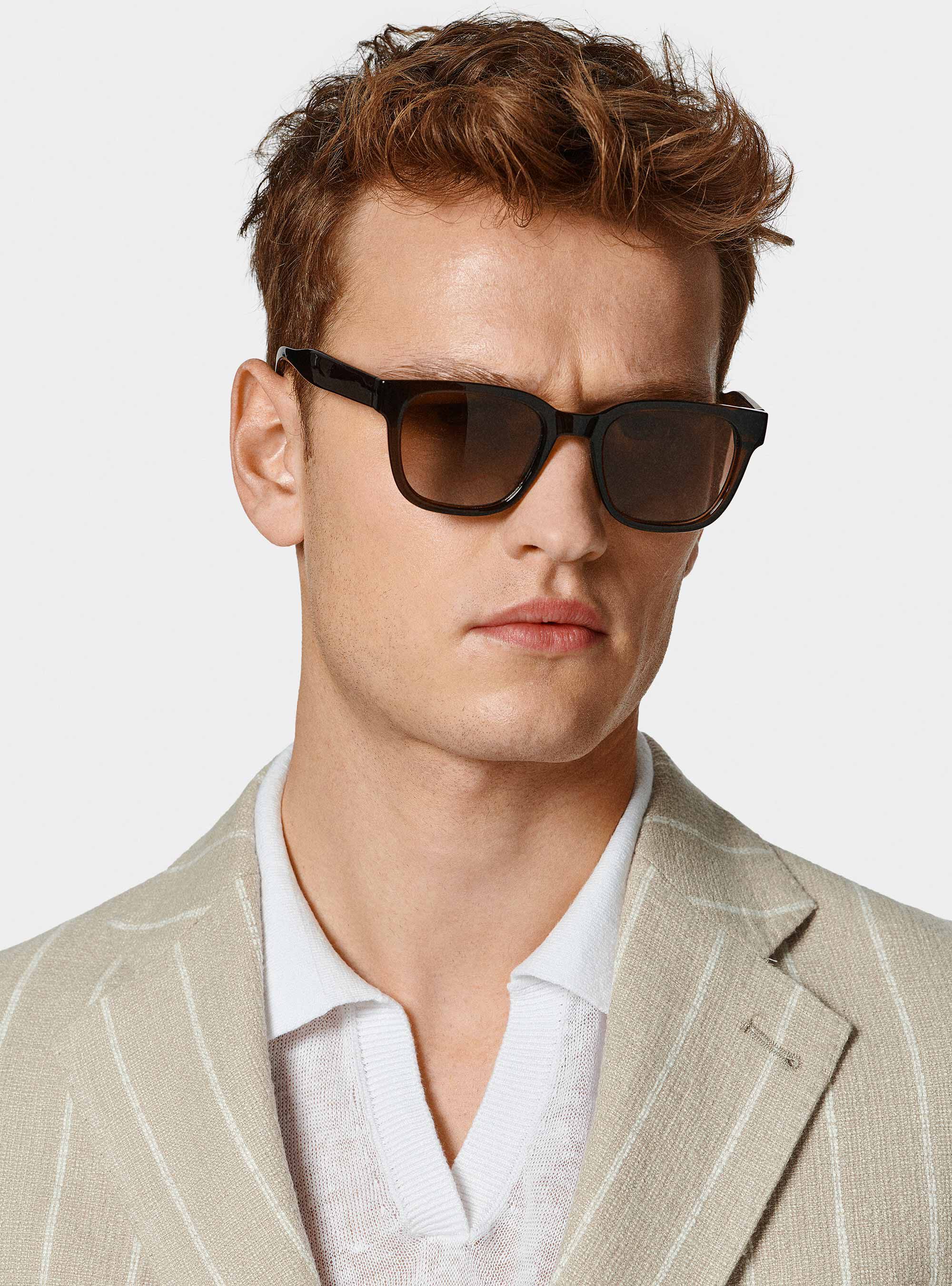 Pure linen crepe suit blazer, SAND