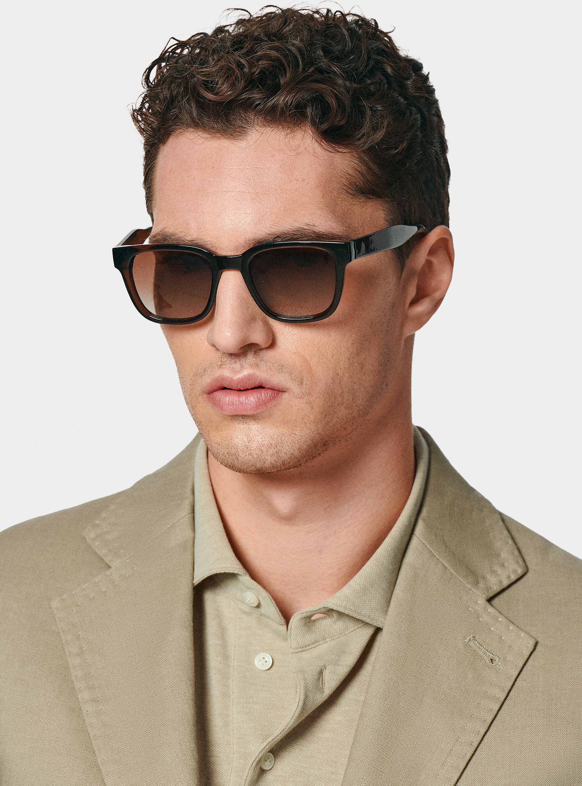 Giacca abito in puro lino, FANGO