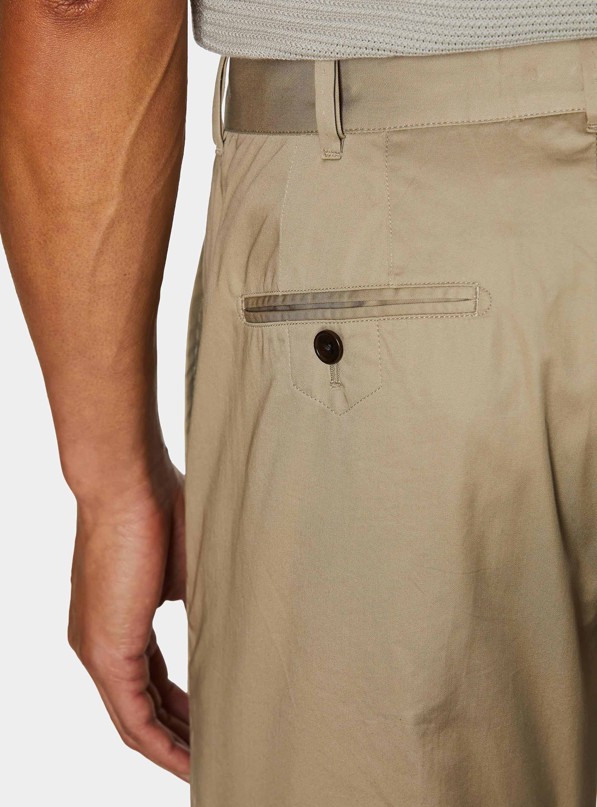 Lightweight twill slim fit chino trousers, MUD