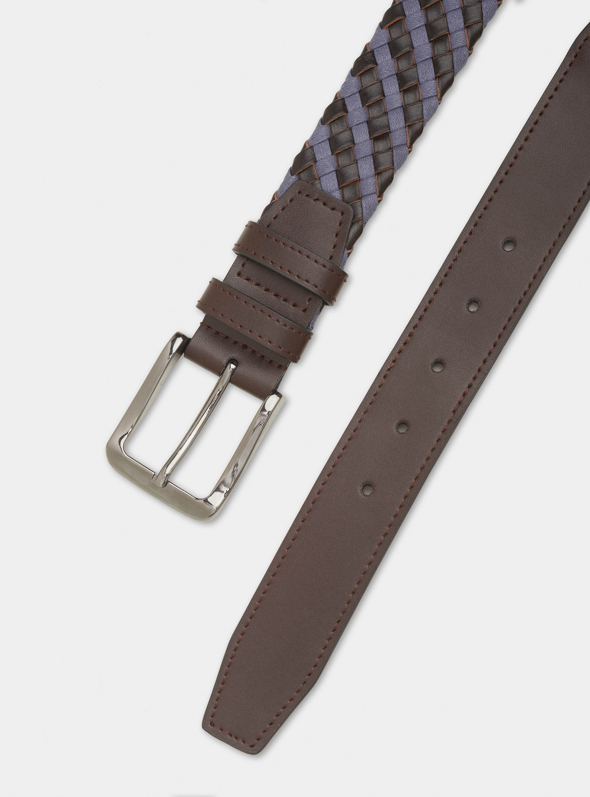 Cintura intrecciata, MARRONE