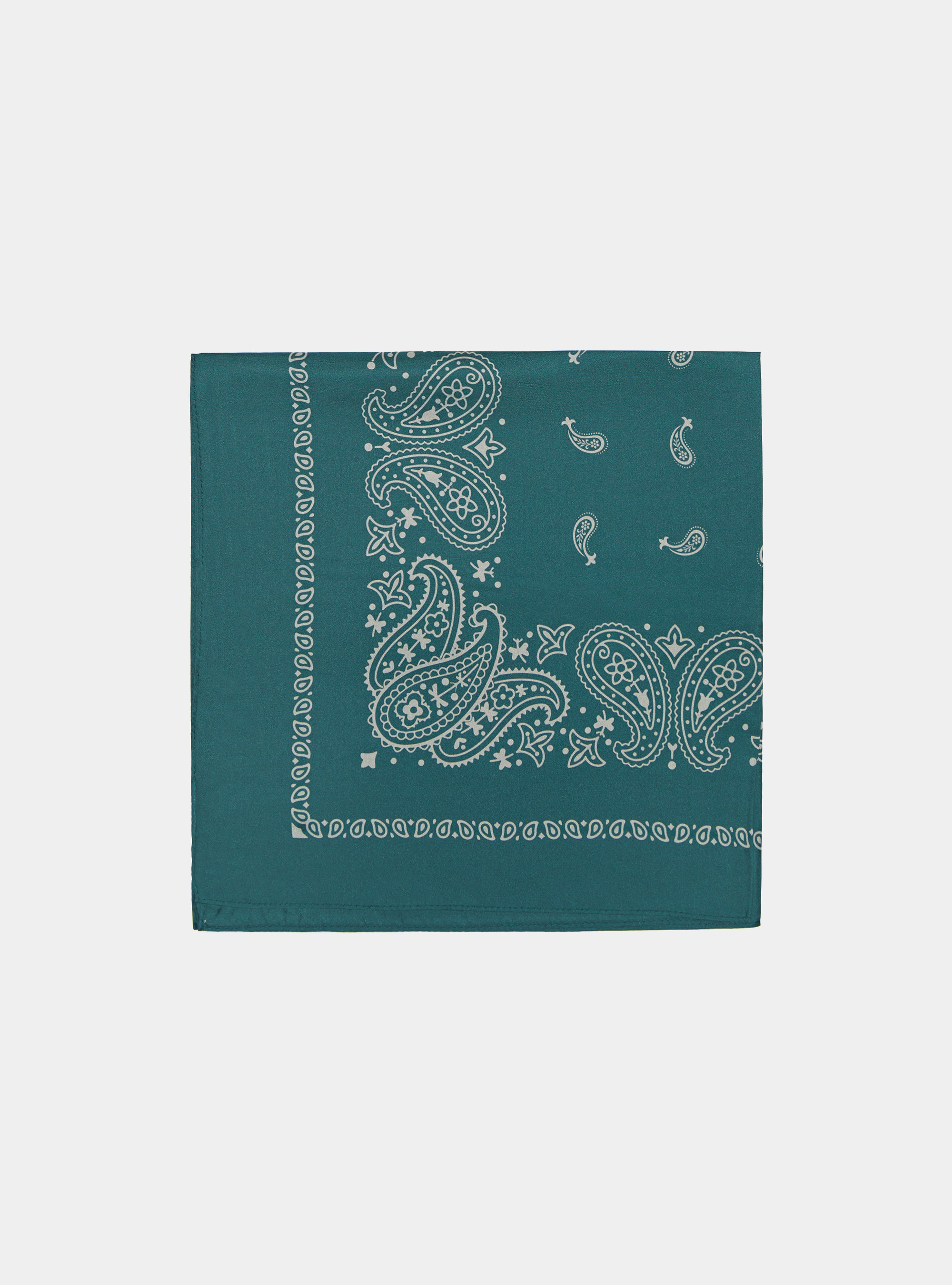 Foulard in seta fantasia bandana, VERDE