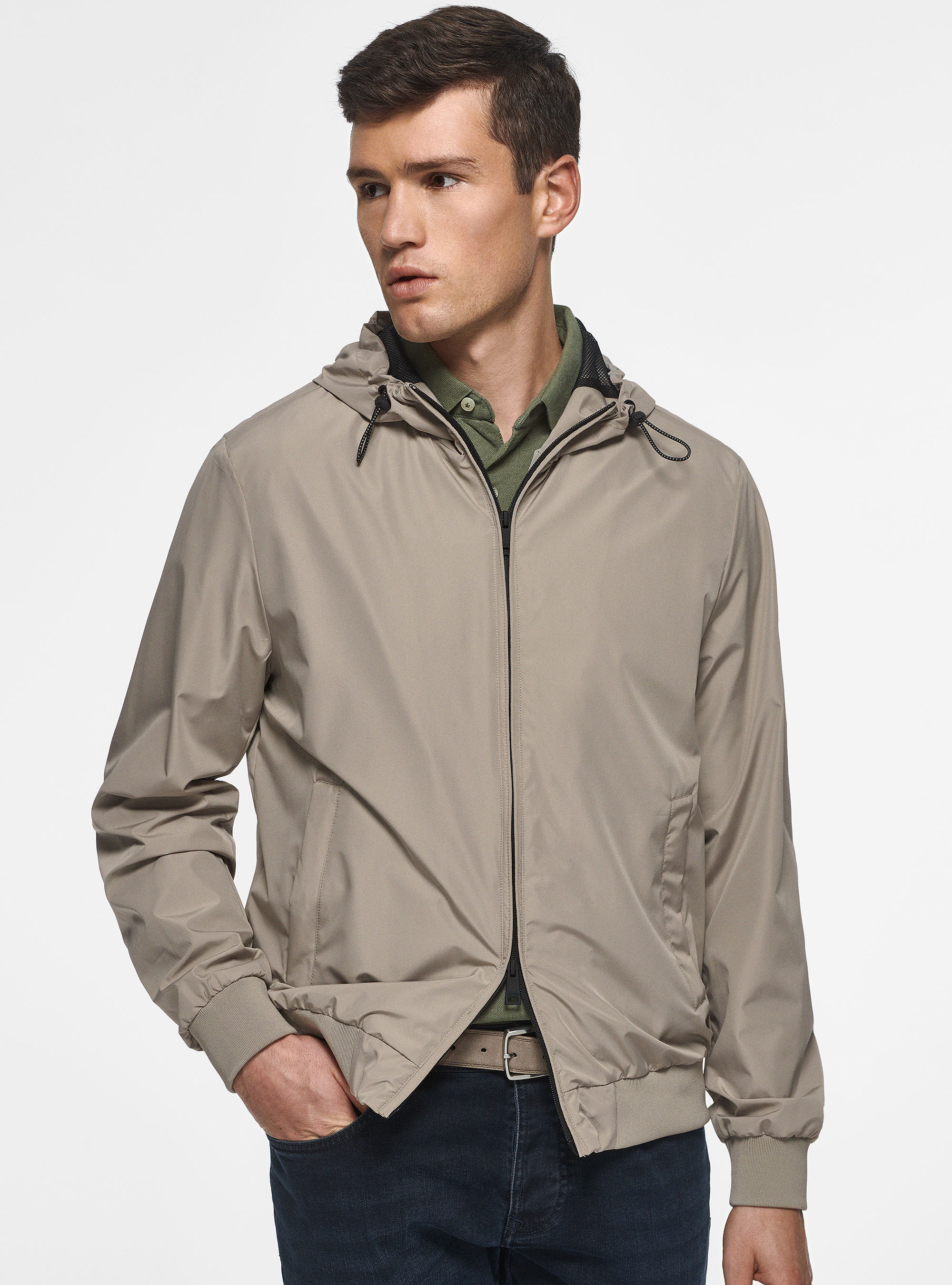 Gutteridge - Giubbino tecnico leggero, Unisex, Sabbia, Taglia: 50