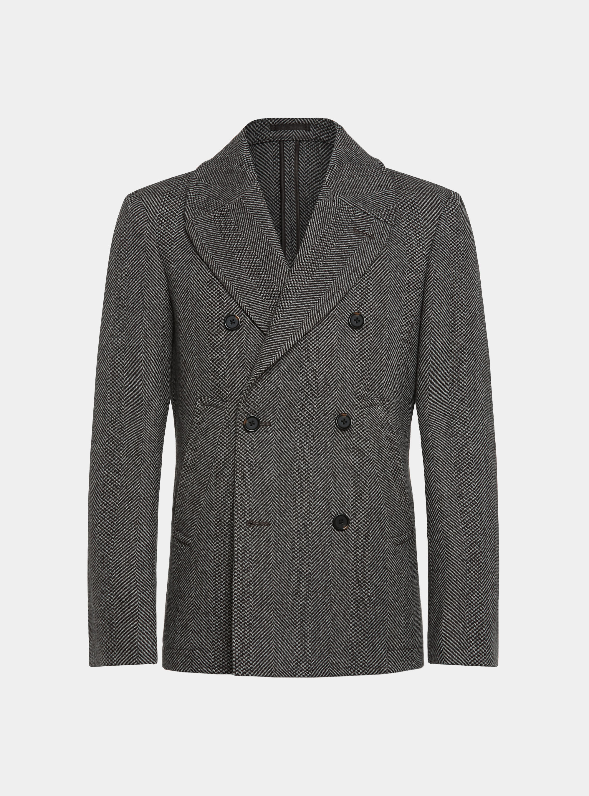 Mens herringbone pea coat deals