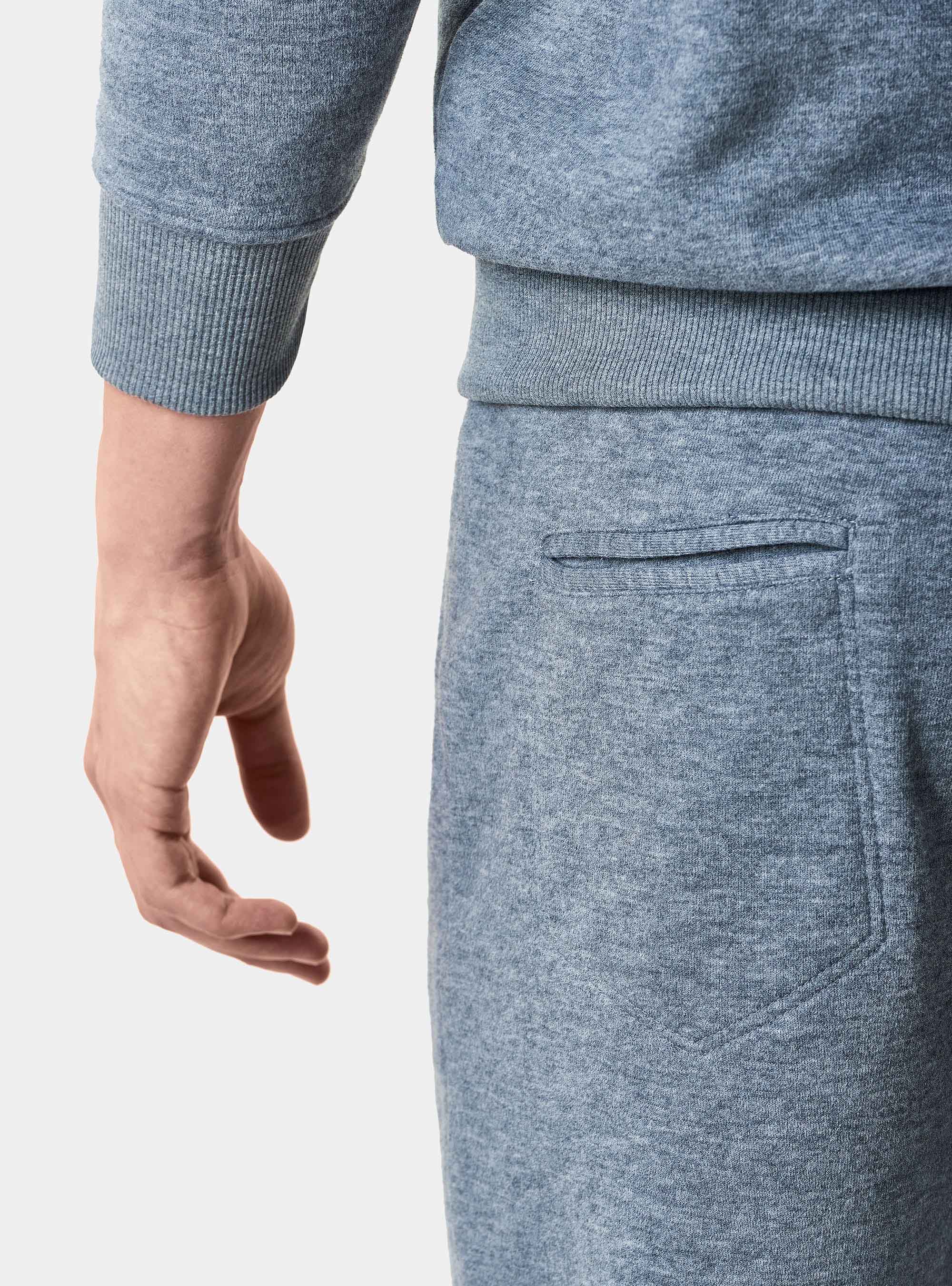 Pantalones de sudadera de mezcla de algod&oacute;n, GRIS MARENGO