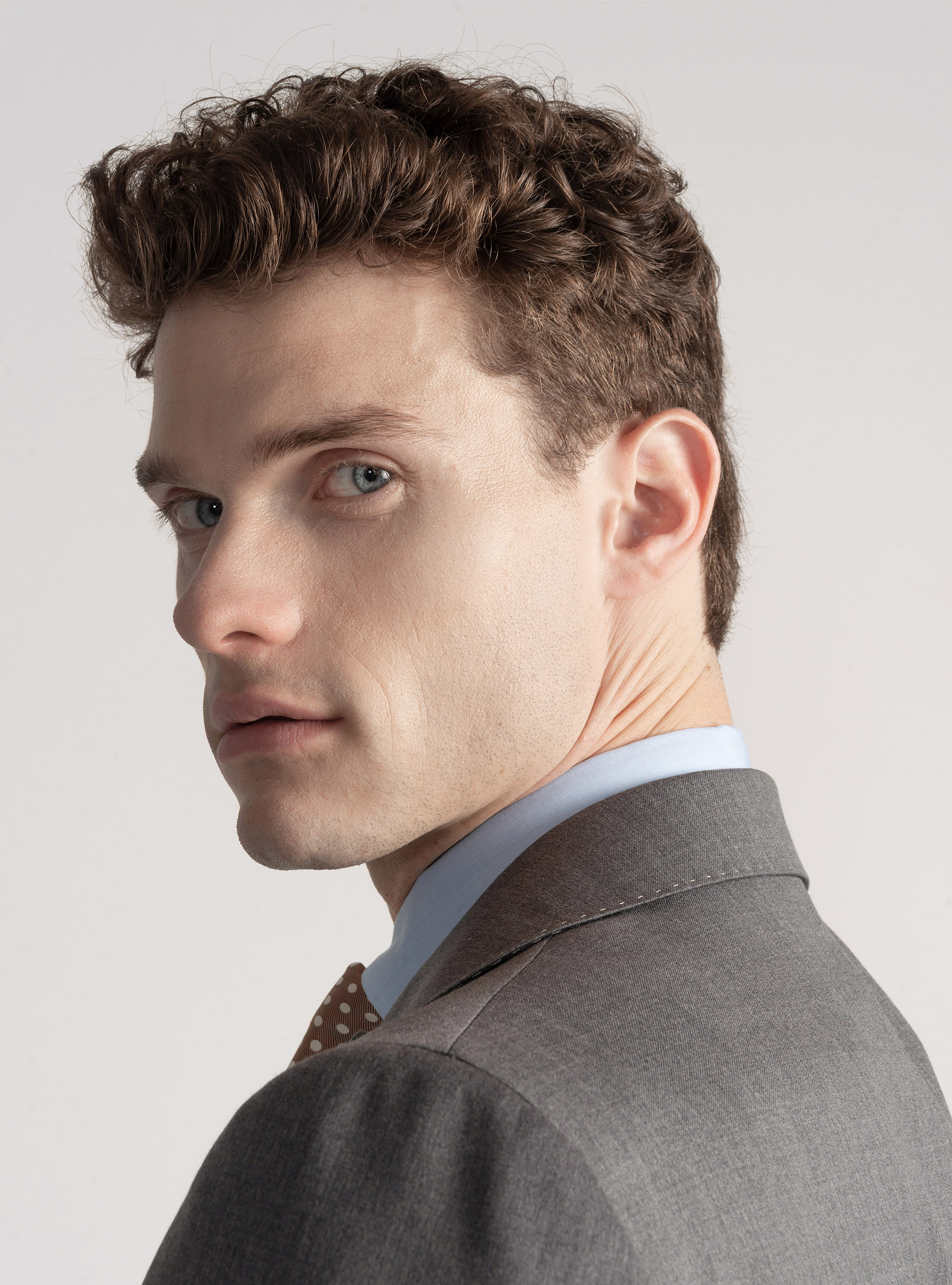 Americana de traje de lana superfina 110 de Reda, GRIS MARENGO